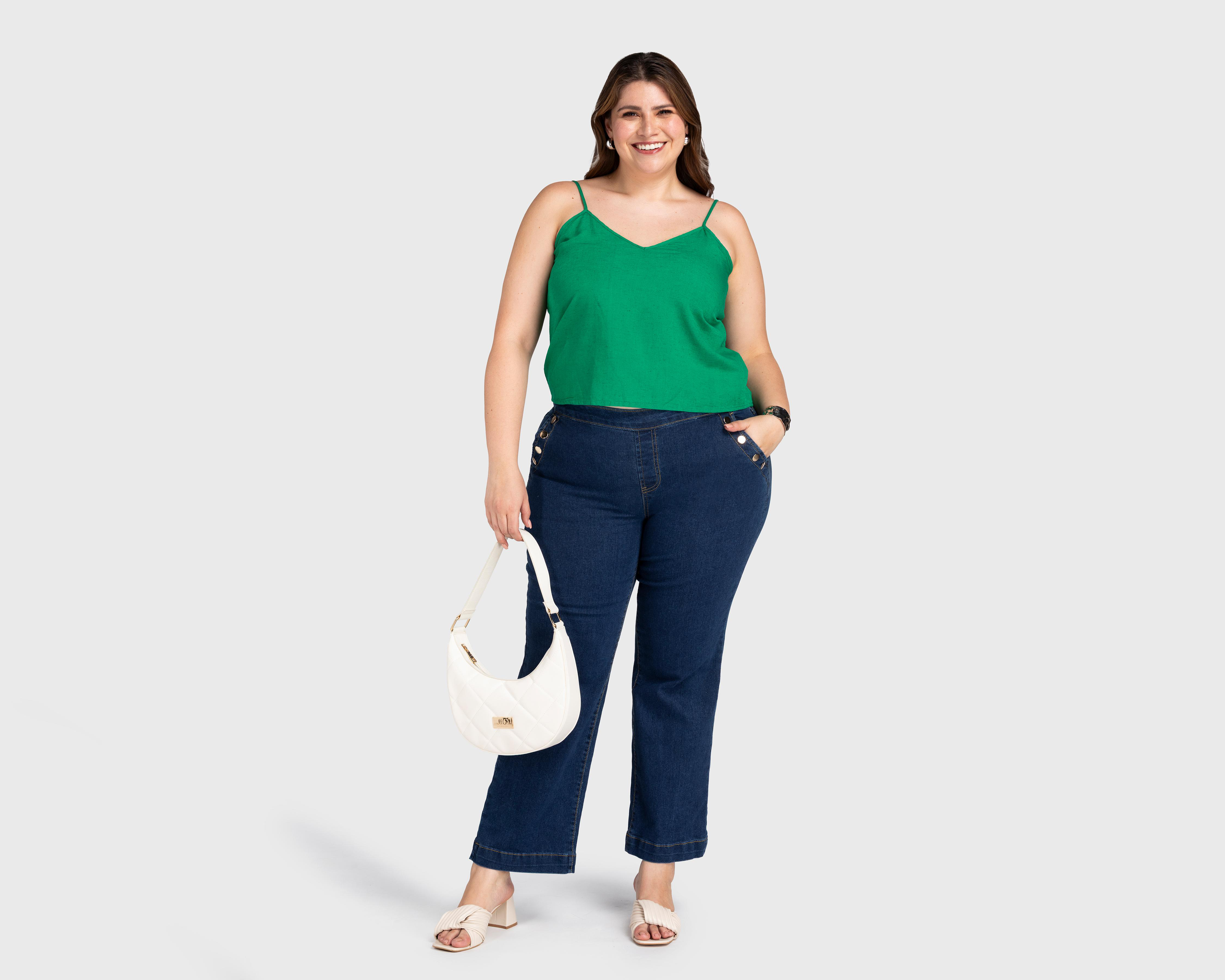 Foto 3 pulgar | Jeans Wide Leg Sahara para Mujer