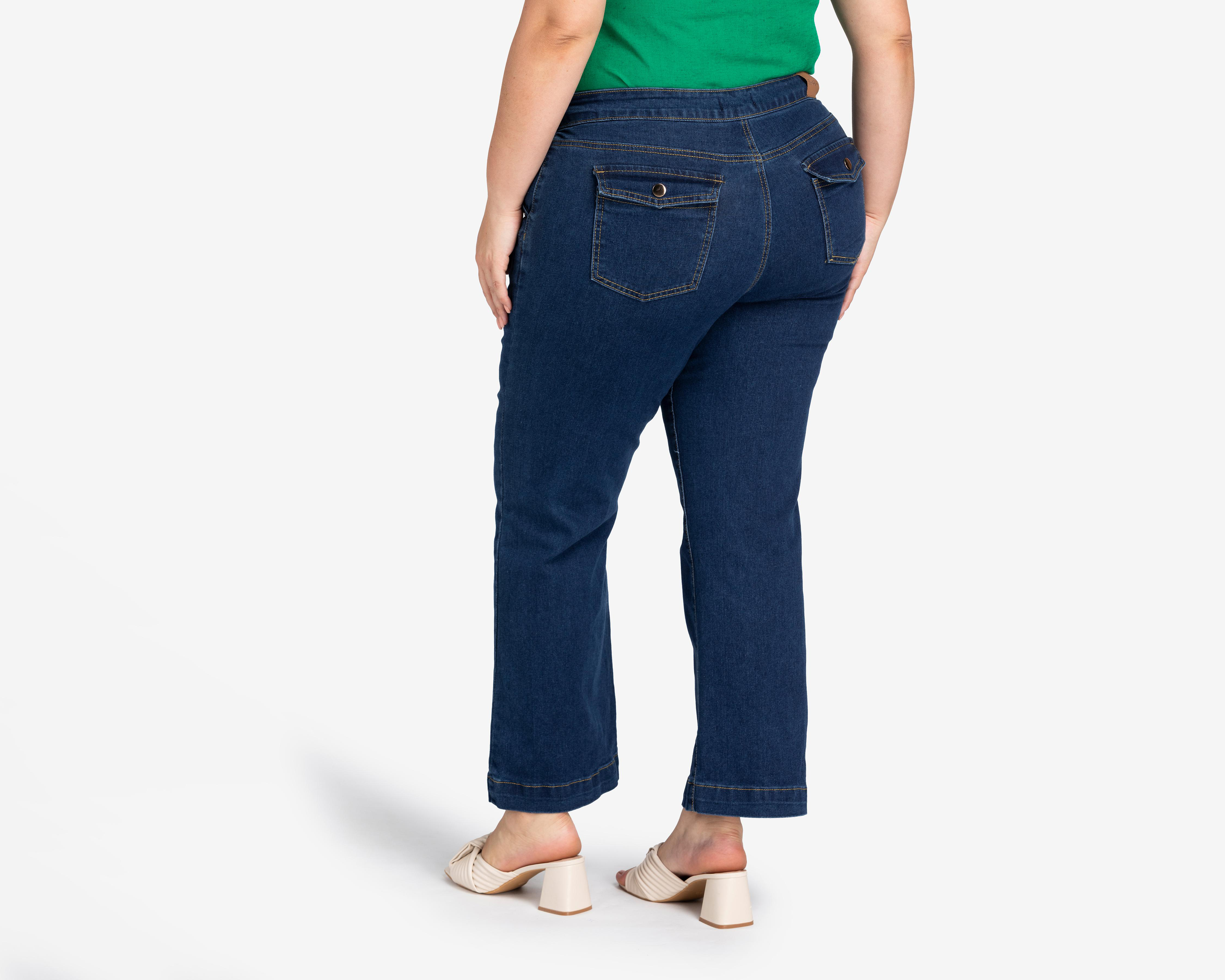 Foto 4 pulgar | Jeans Wide Leg Sahara para Mujer