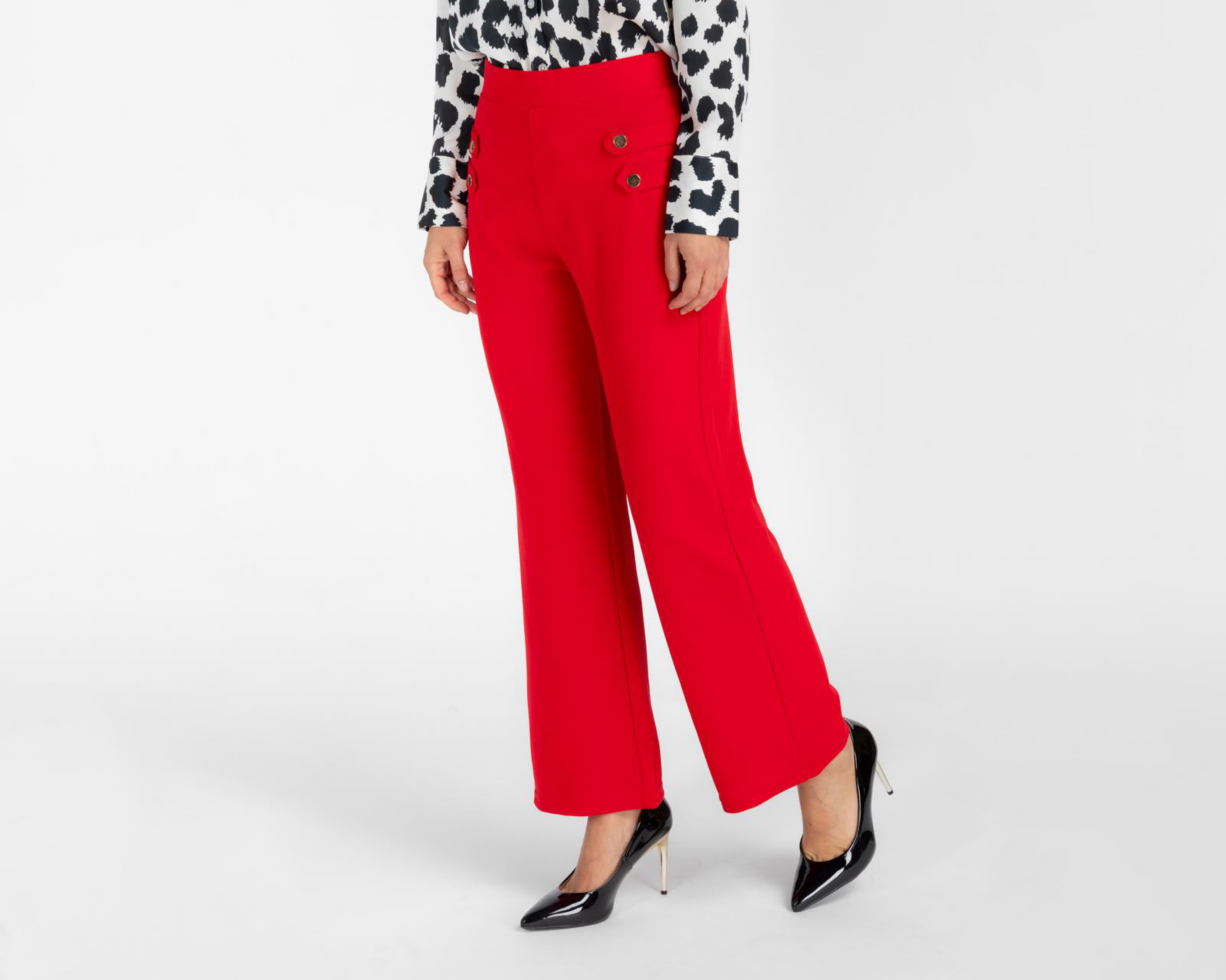 Pantalón de Vestir Sahara con Botones para Mujer $349