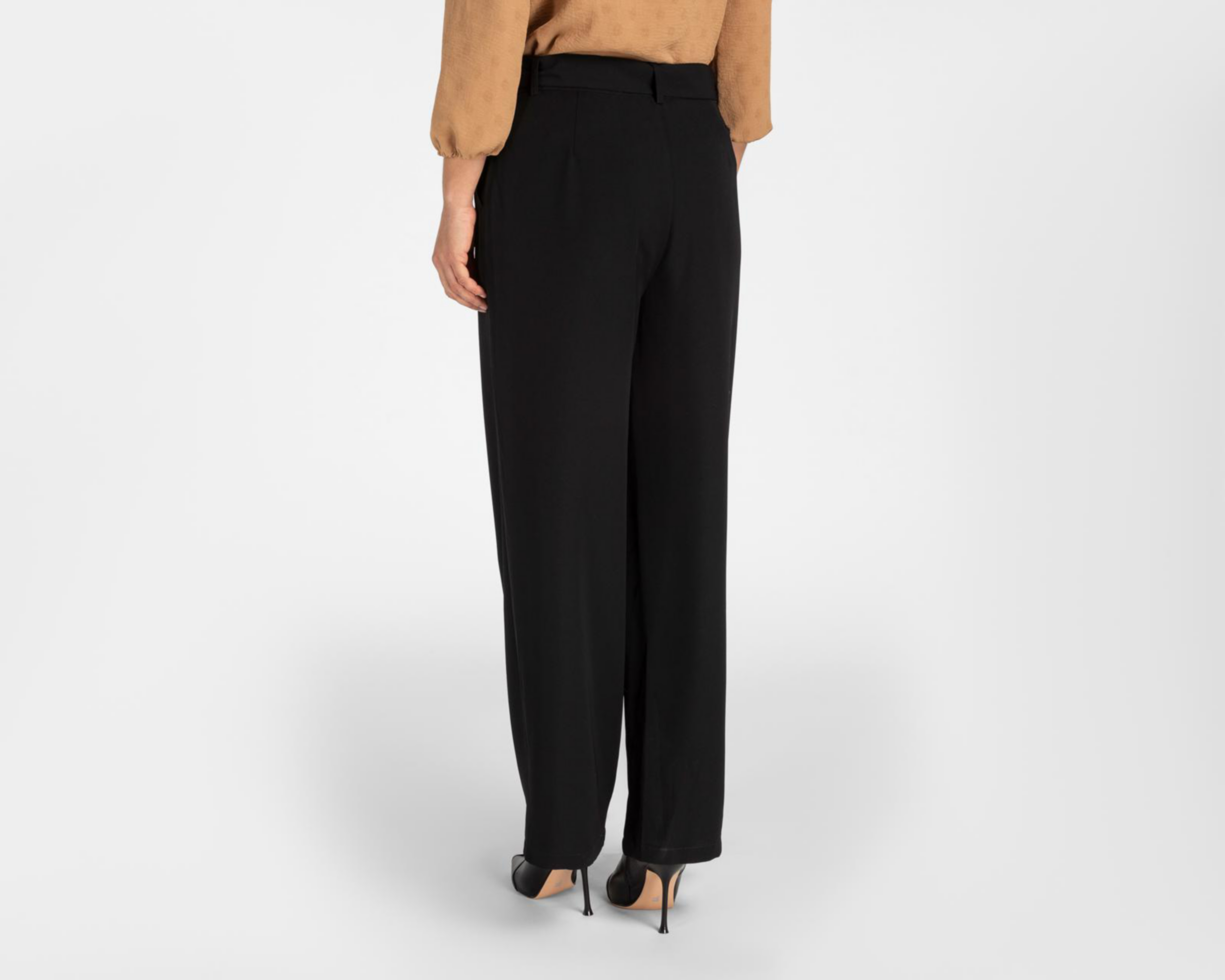 Foto 4 pulgar | Pantalón de Vestir Sahara con Cinturón para Mujer