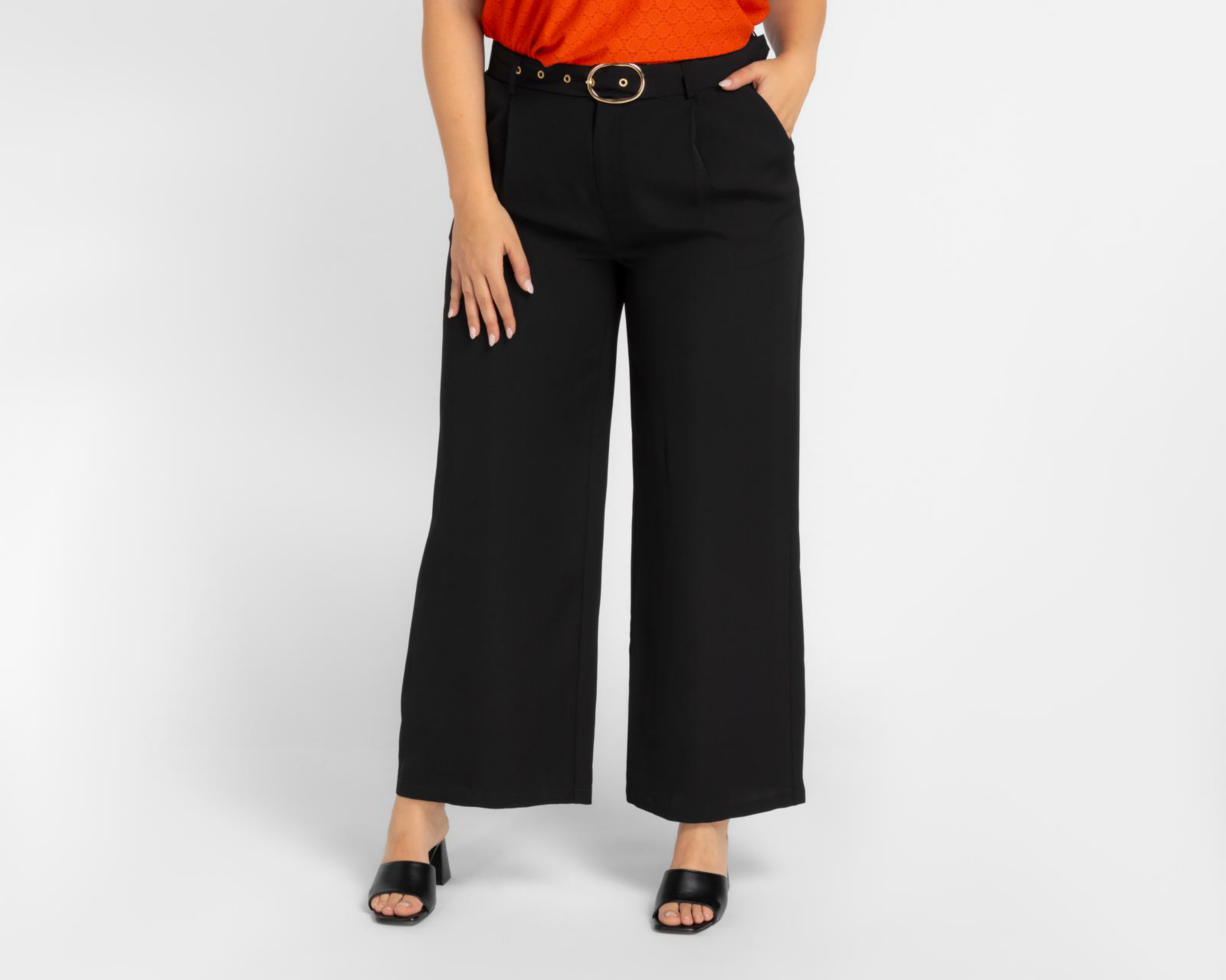 Foto 4 | Pantalón de Vestir Sahara con Cinturón para Mujer