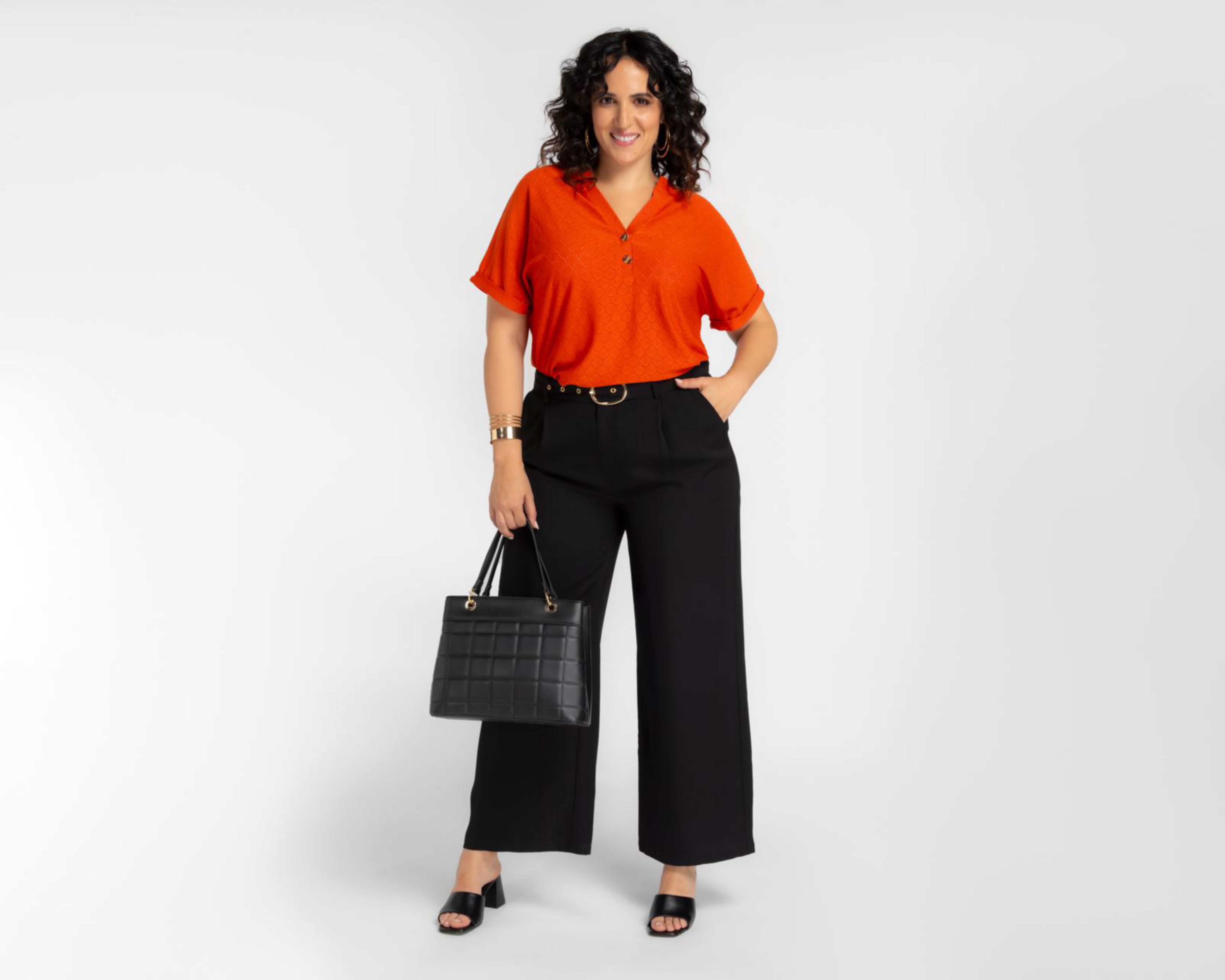 Foto 6 pulgar | Pantalón de Vestir Sahara con Cinturón para Mujer