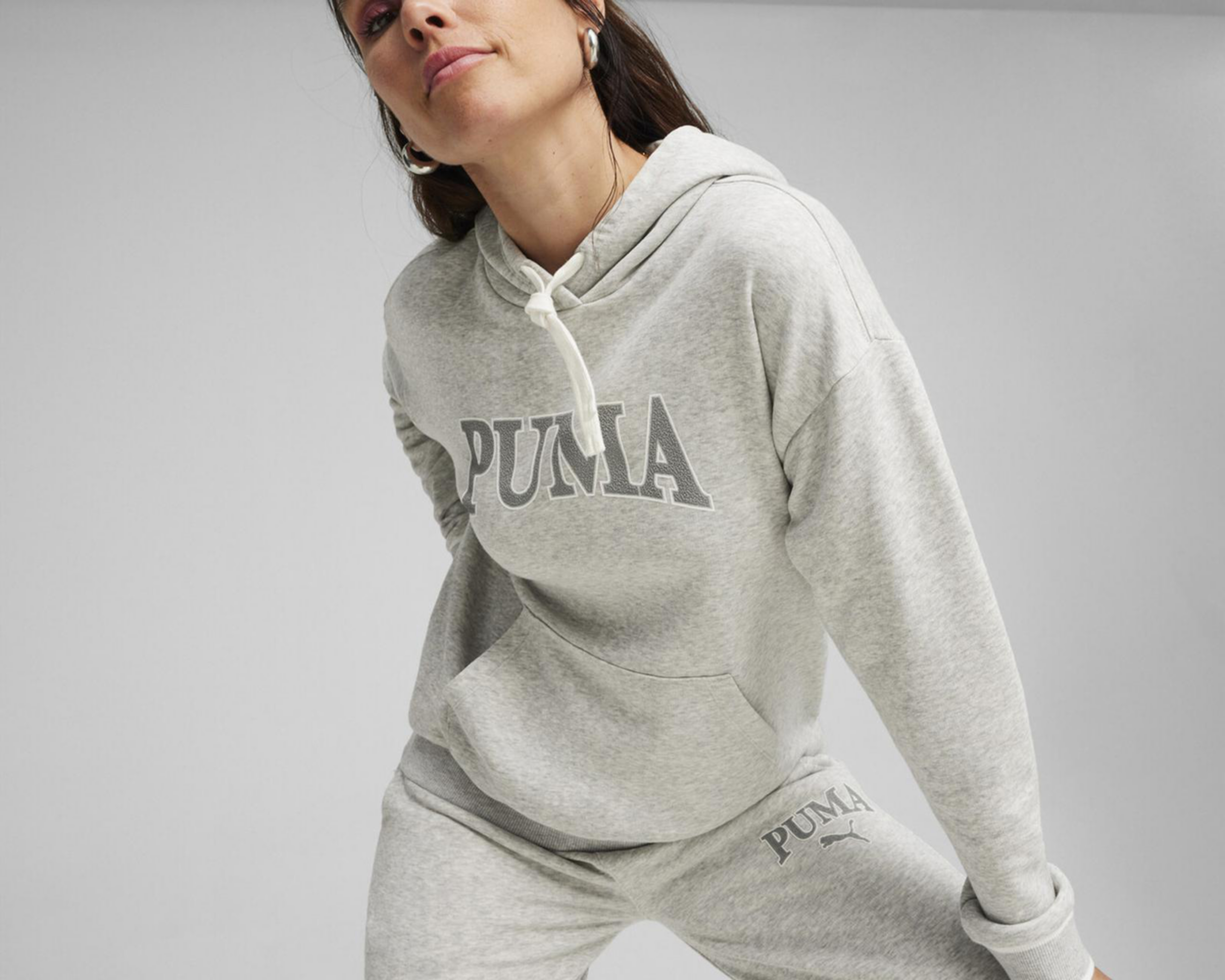 Foto 4 pulgar | Sudadera de Entrenamiento Puma Gris para Mujer