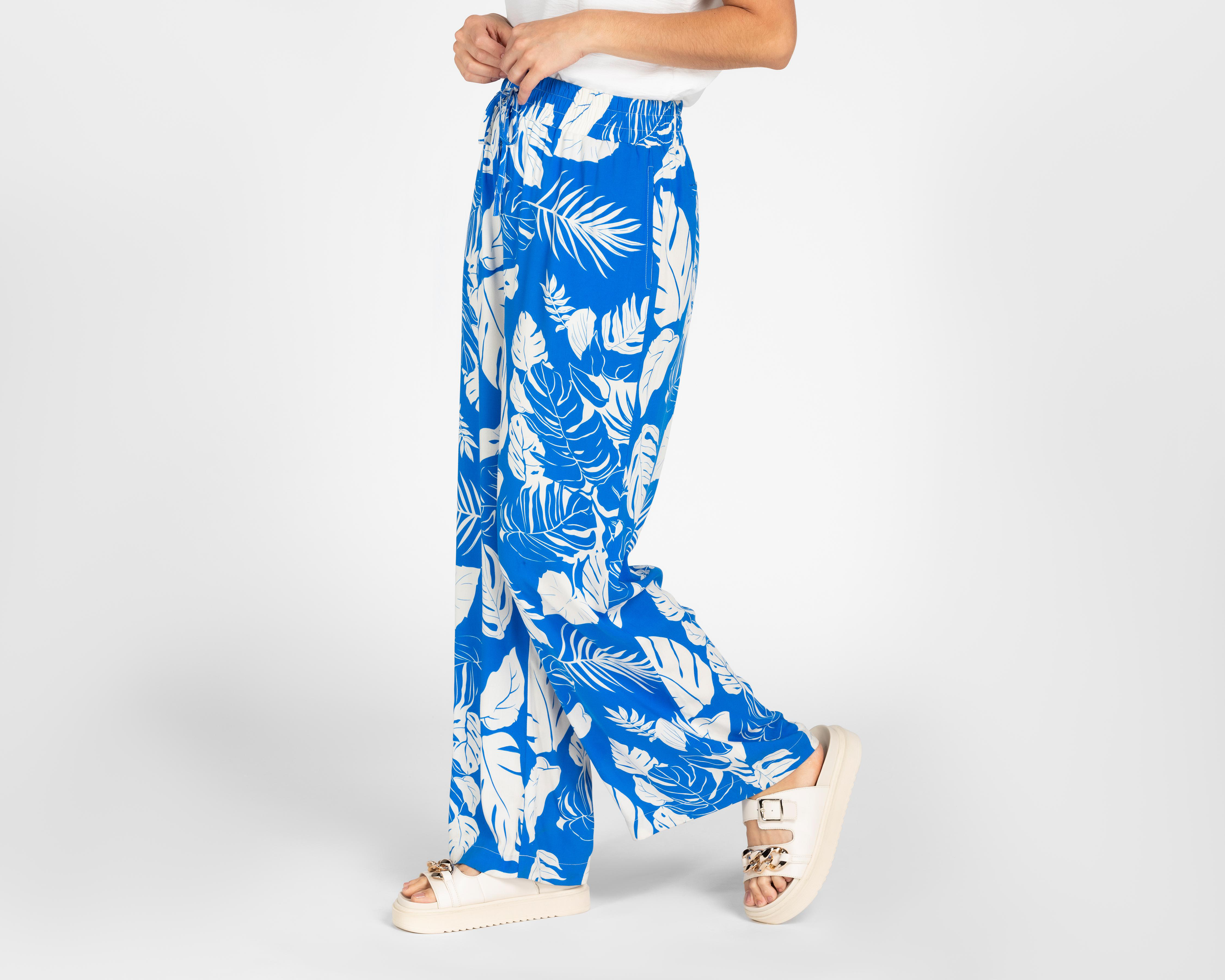 Foto 2 pulgar | Pantalón Ancho Lady Sun Azul para Mujer