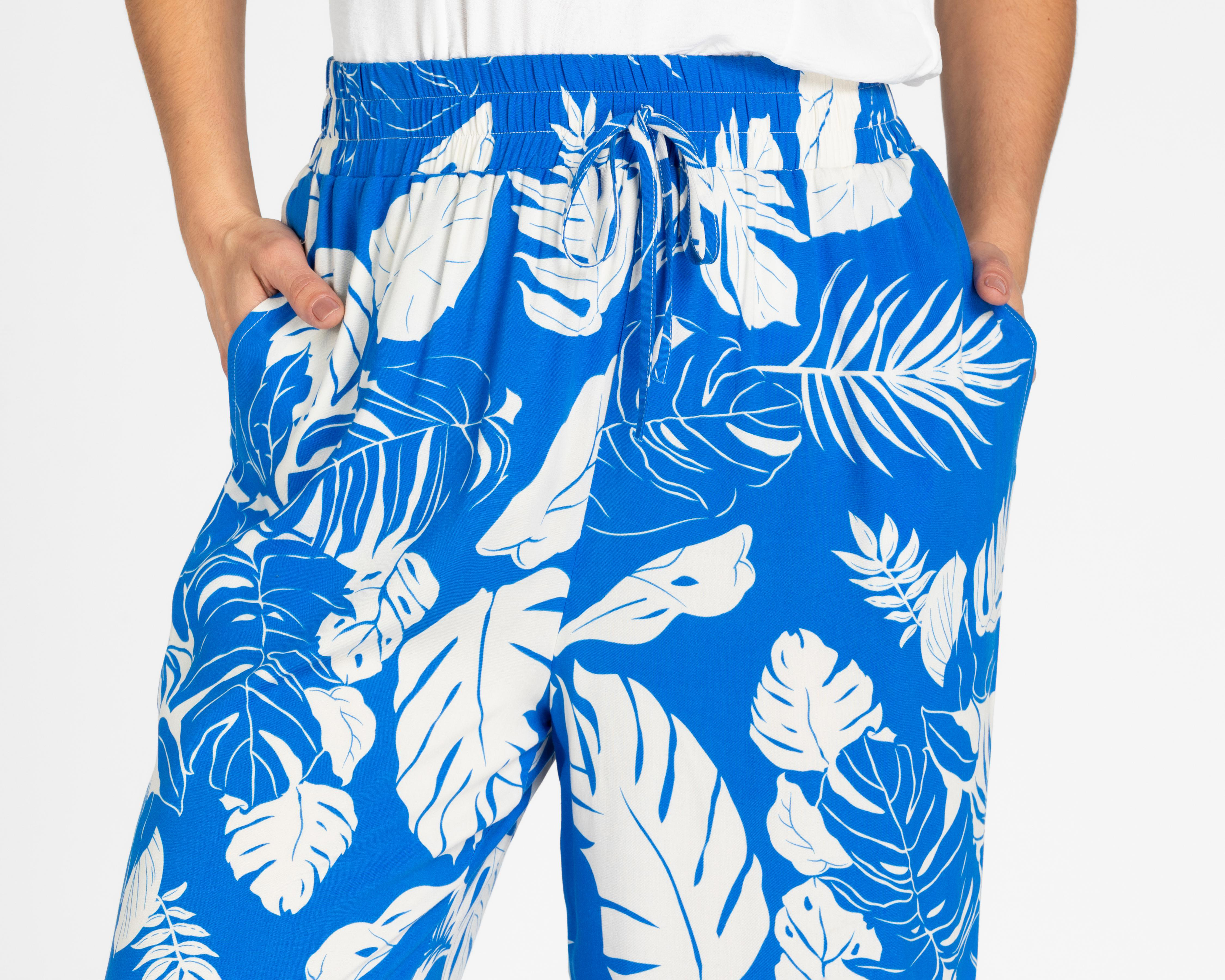 Foto 5 pulgar | Pantalón Ancho Lady Sun Azul para Mujer