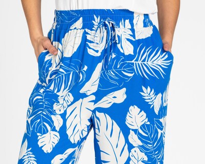 Foto 4 | Pantalón Ancho Lady Sun Azul para Mujer