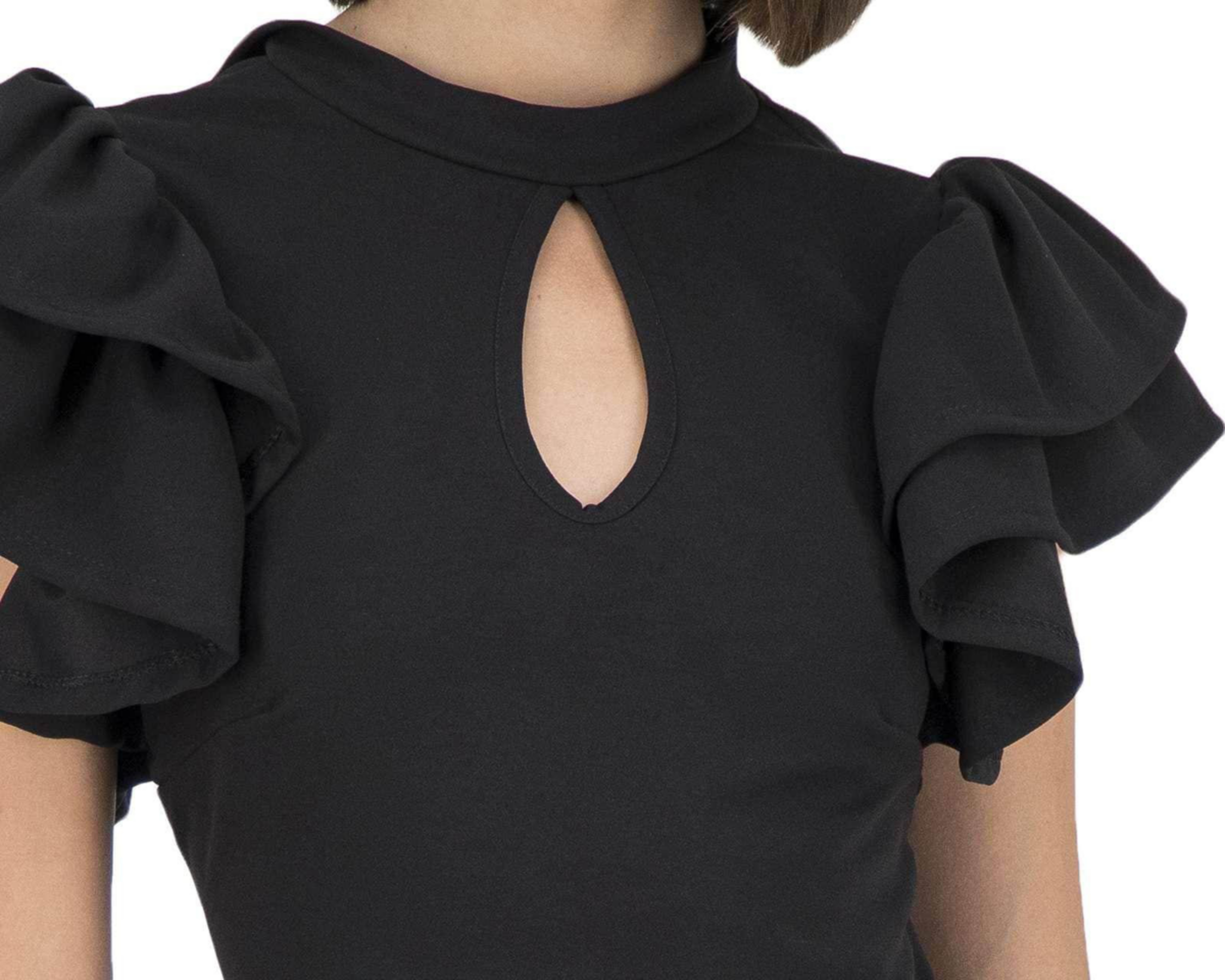Foto 5 pulgar | Blusa Thinner Manga Corta con Holanes