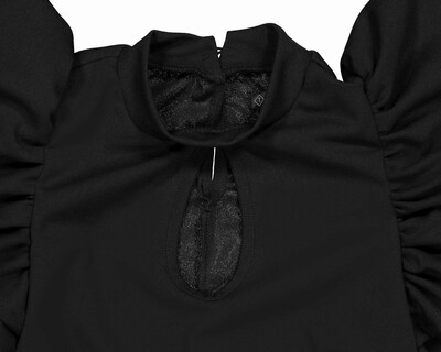 Foto 7 | Blusa Thinner Manga Corta con Holanes
