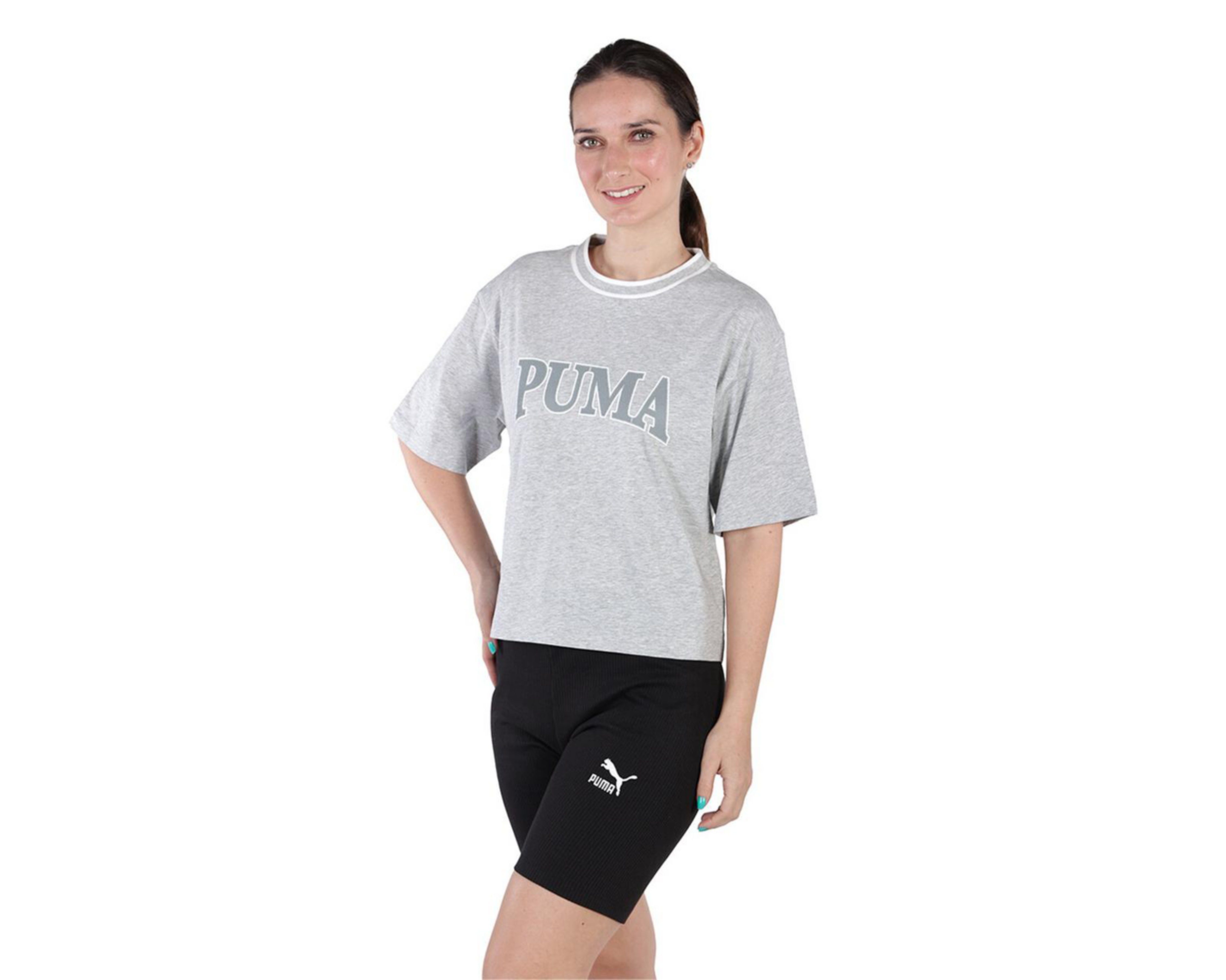 Foto 2 pulgar | Playera de Entrenamiento Puma Gris para Mujer