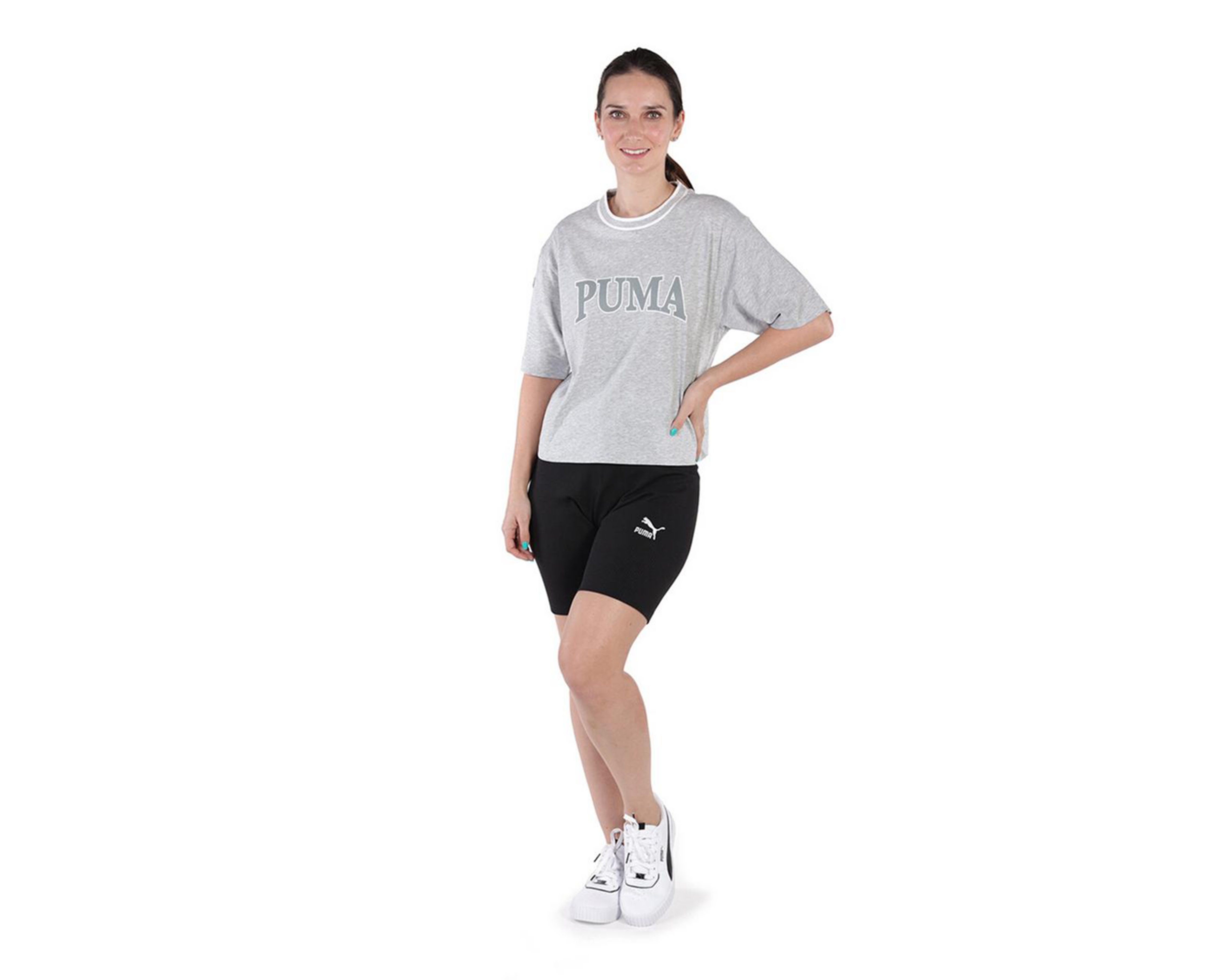 Foto 4 pulgar | Playera de Entrenamiento Puma Gris para Mujer