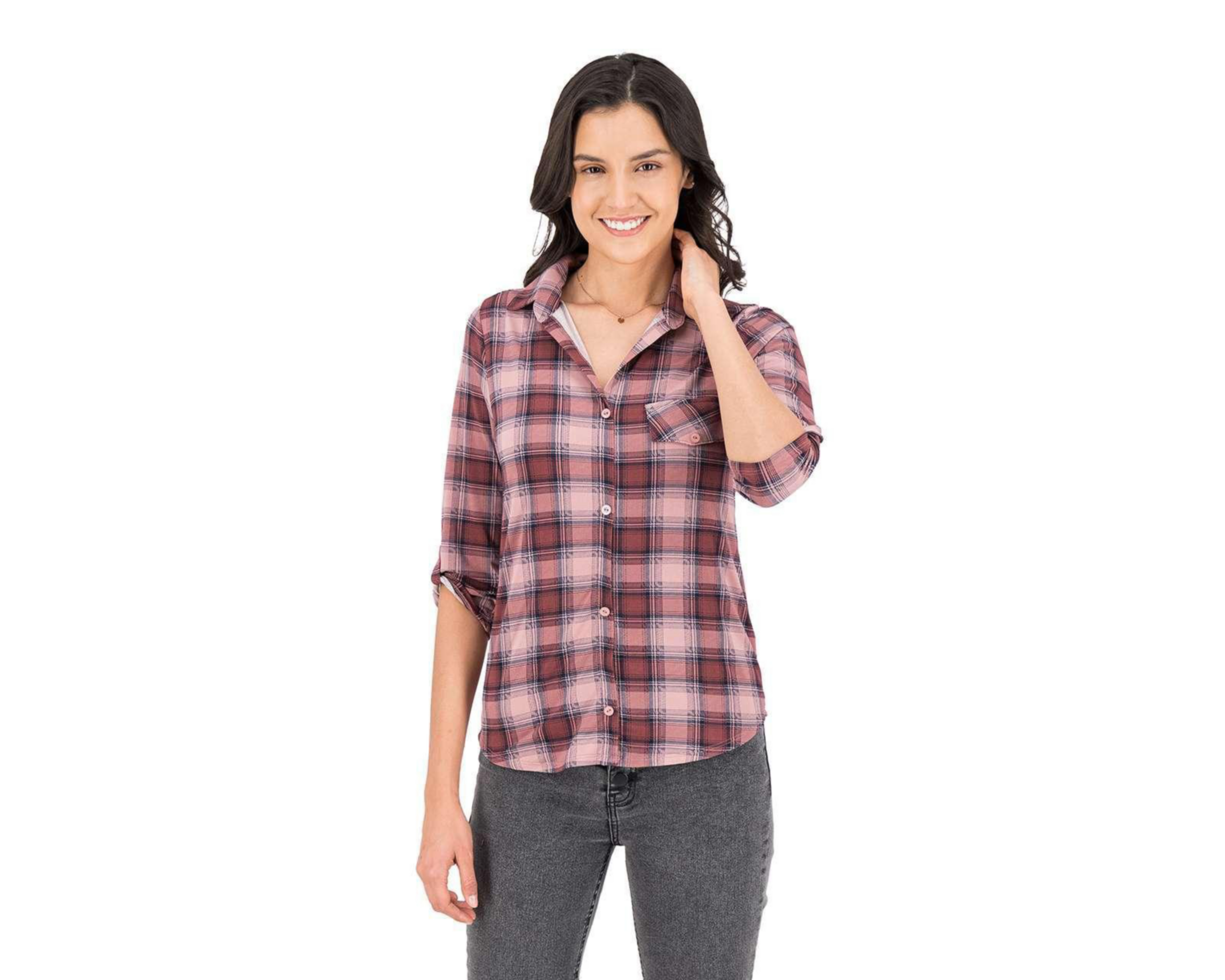 Foto 1 | Blusa Refill a Cuadros