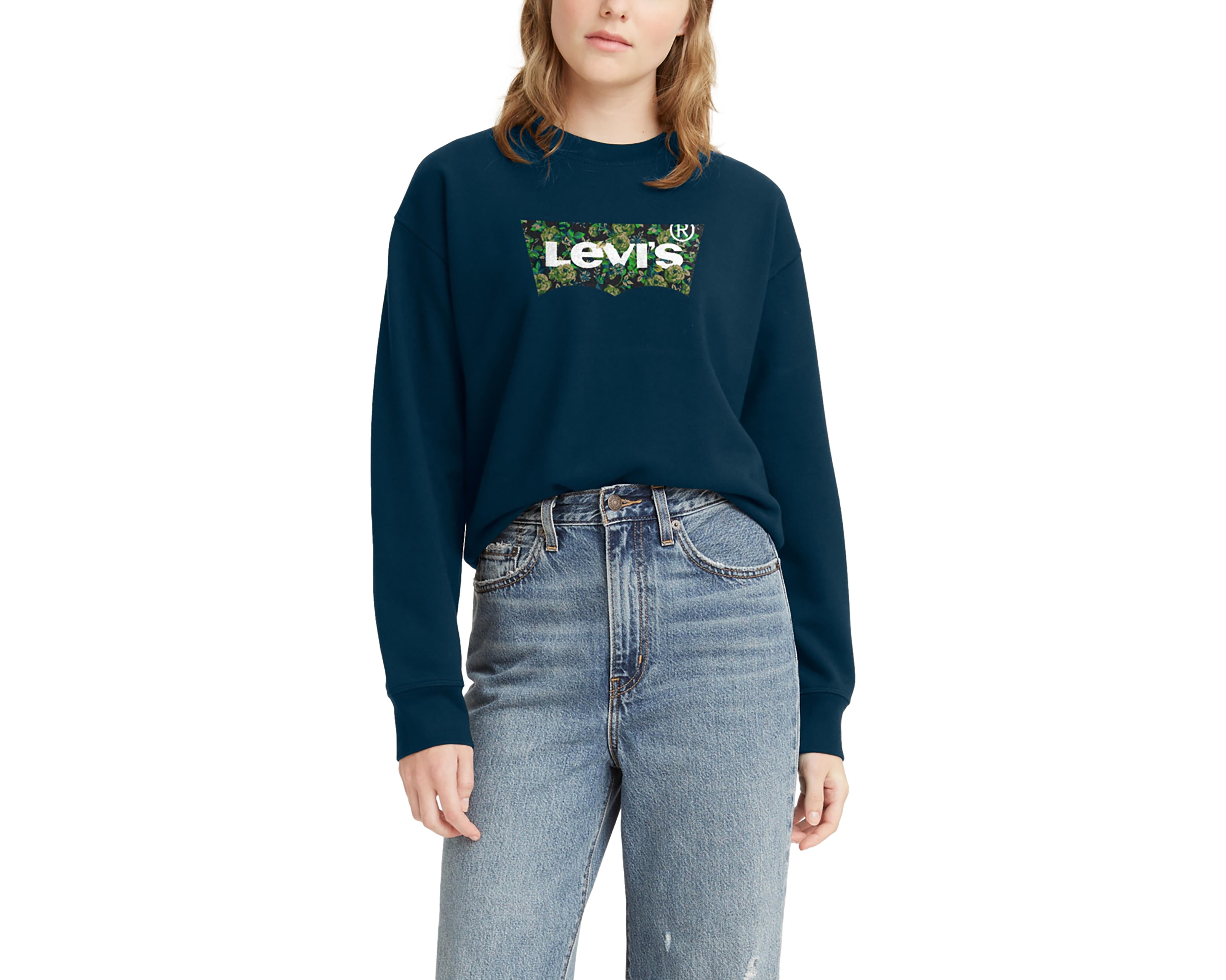 Sudadera levis azul online mujer