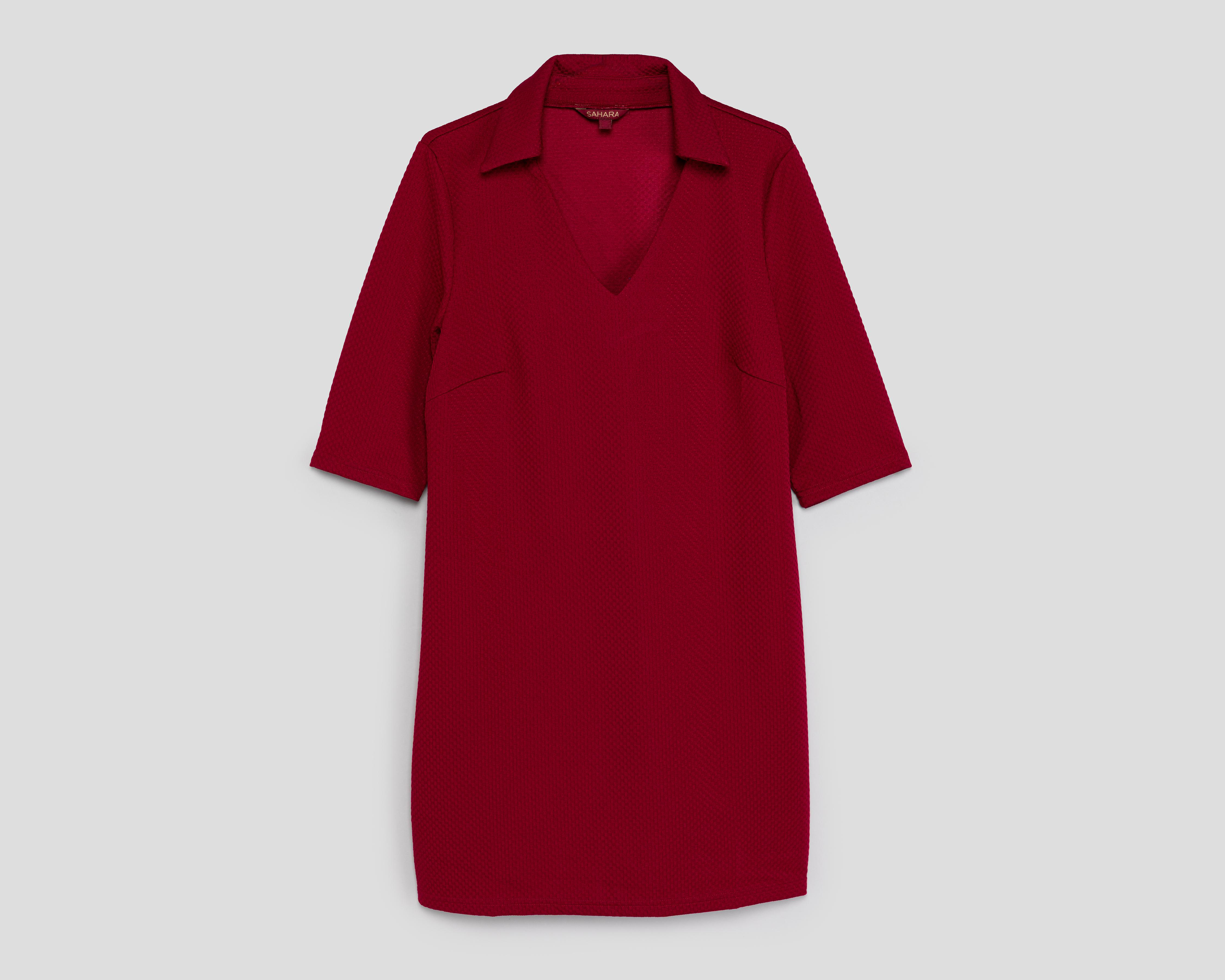 Foto 1 | Vestido Coctel Sahara Corto Tinto para Mujer