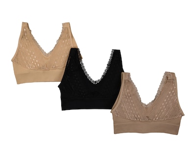 Foto 2 | Top Copa Preformada con Encaje Beauty Secret 3 Pack