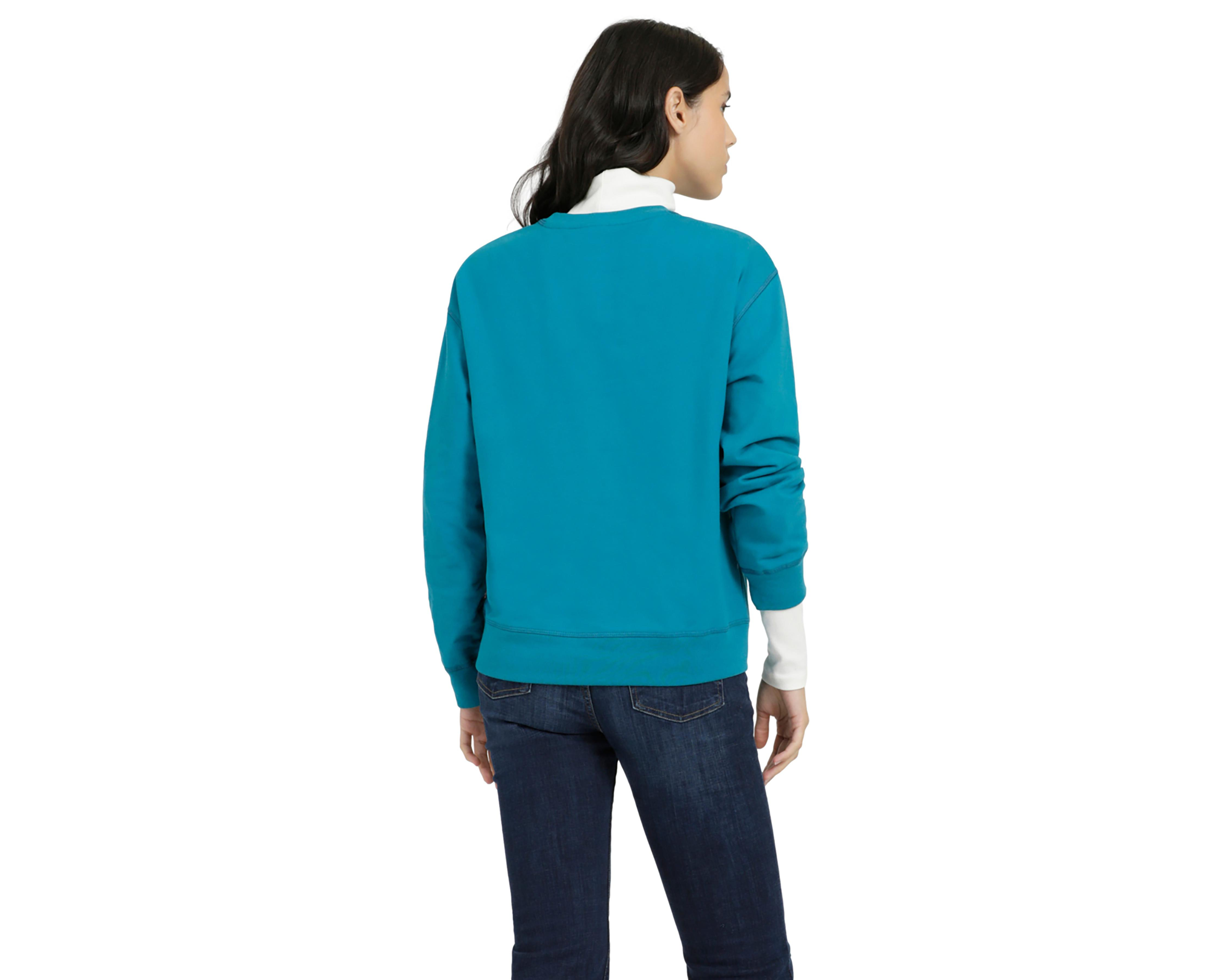 Foto 4 pulgar | Sudadera Levi's Azul con Estampado