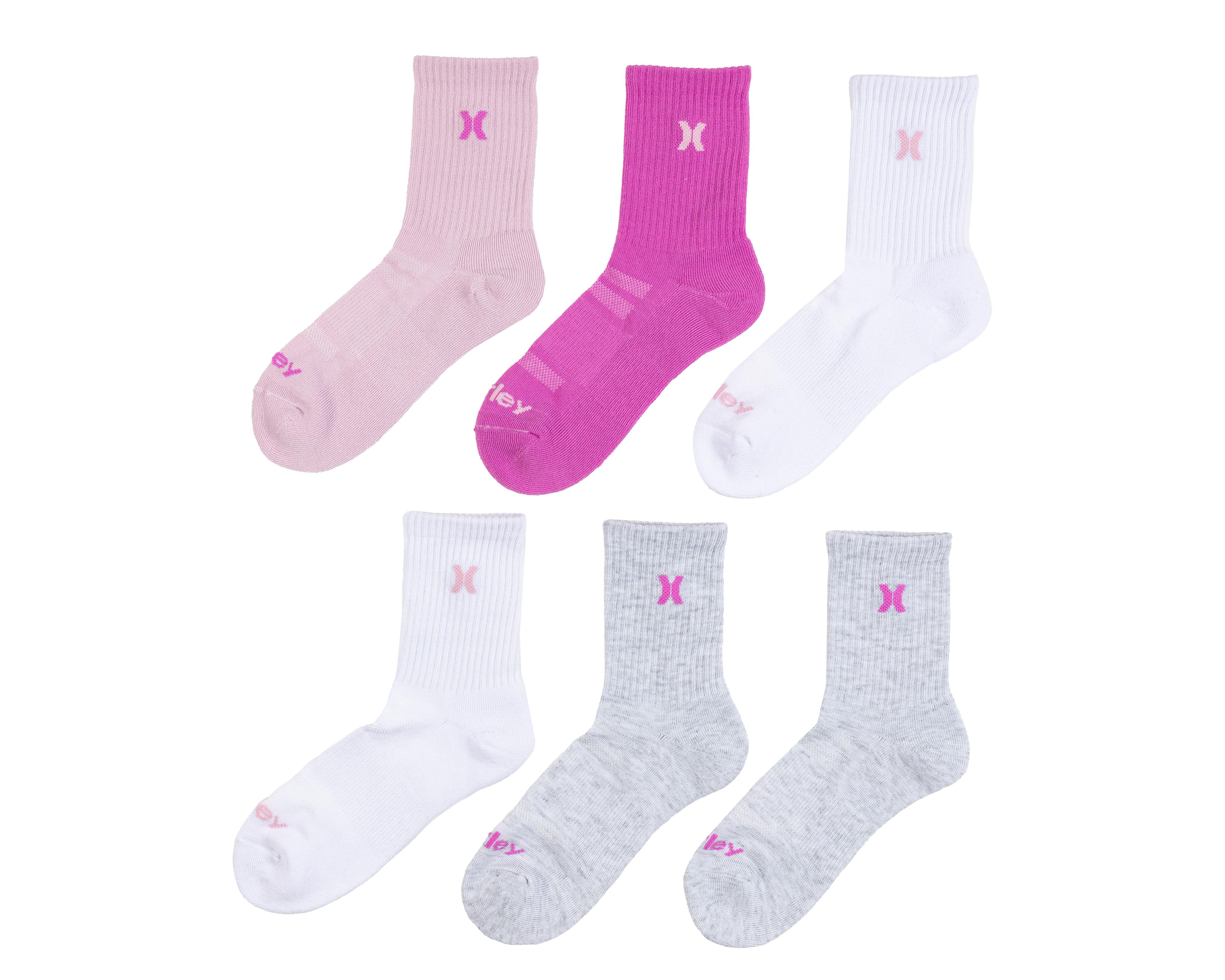 Calcetas Deportivas Hurley para Mujer 6 Pares