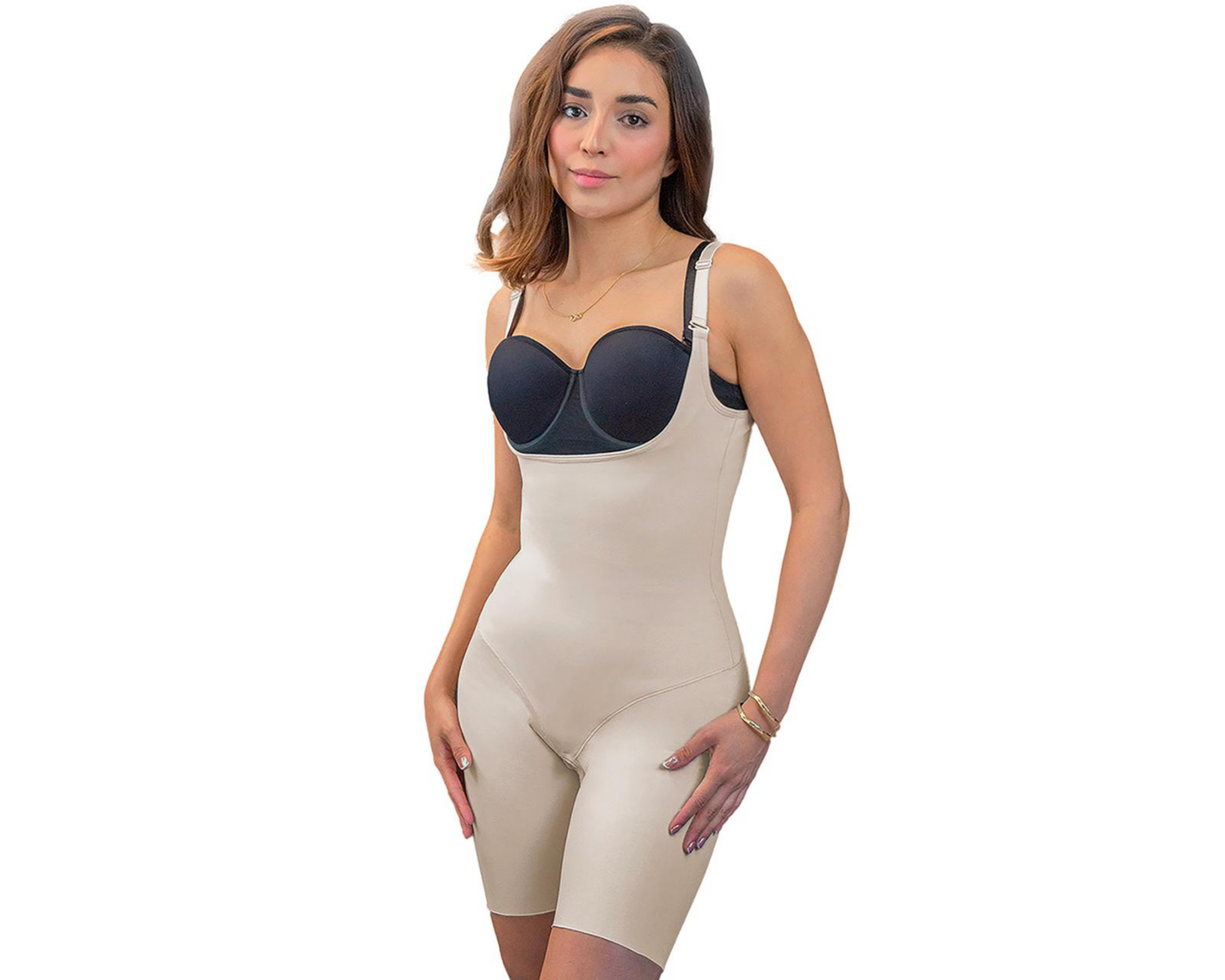 Foto 2 pulgar | Body con Control Tirantes Ajustables Annette Baja Compresión para Mujer