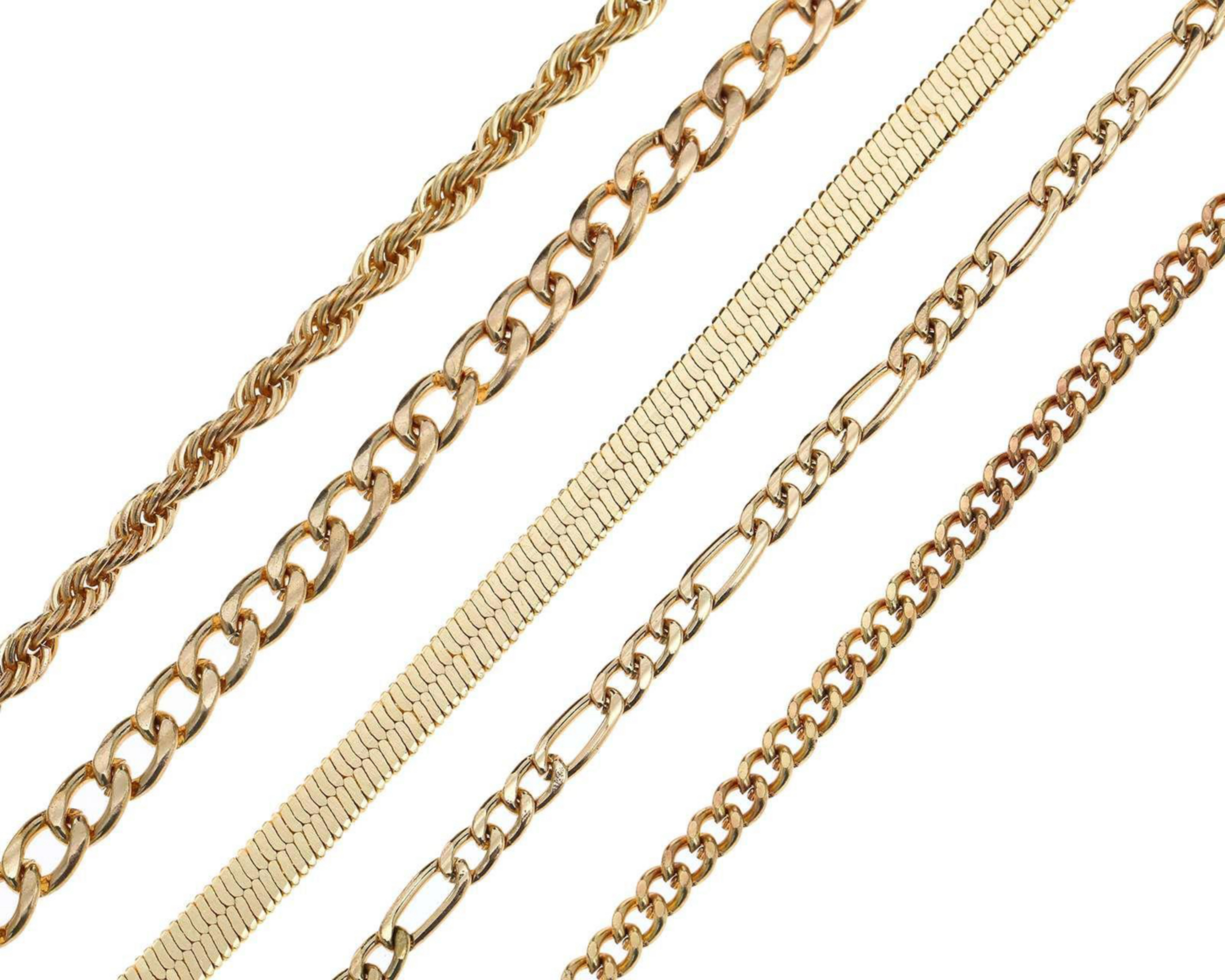 Foto 1 | Pulseras Thinner Doradas 6 Piezas
