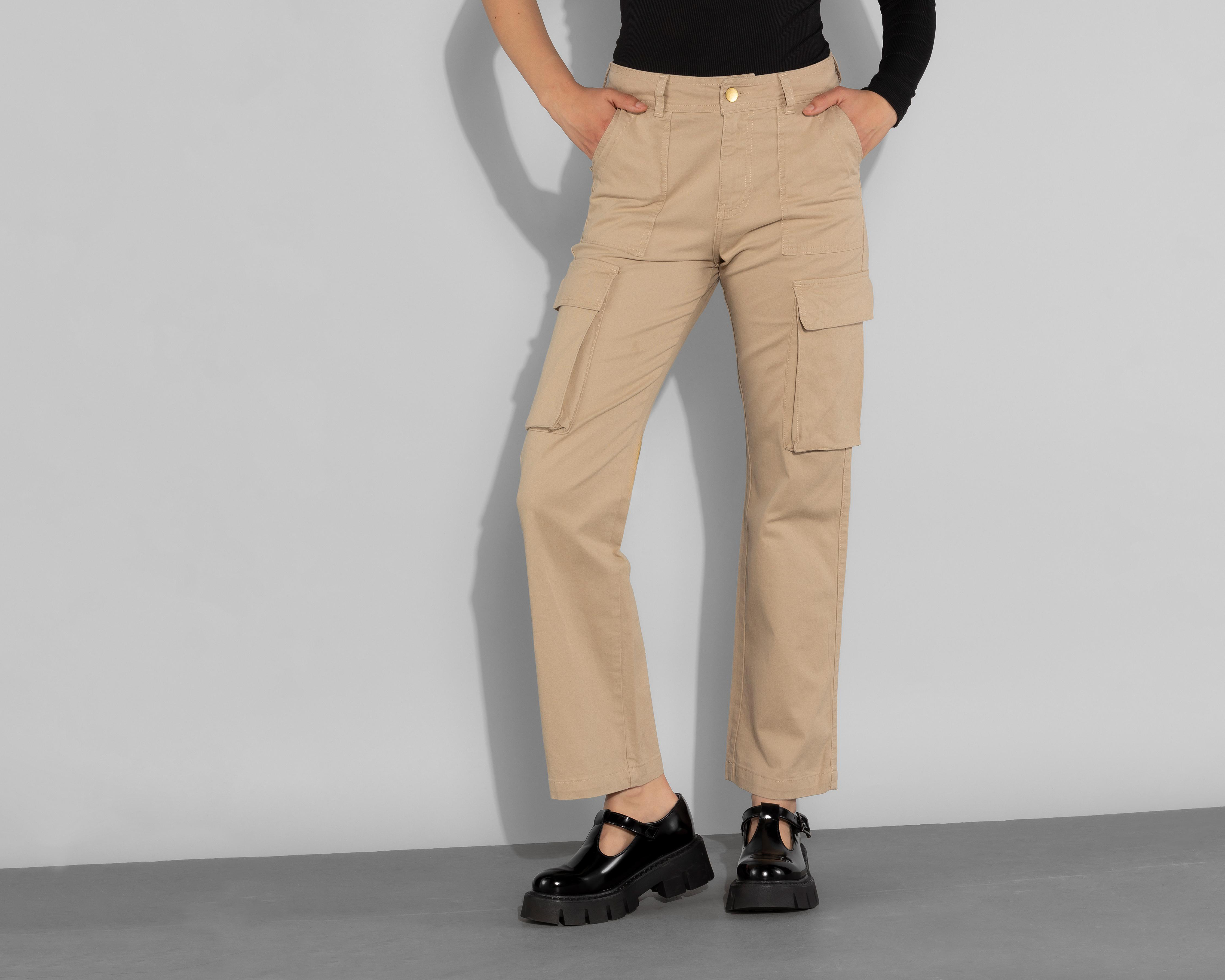 Foto 1 | Pantalón Casual Thinner con Bolsas Cargo