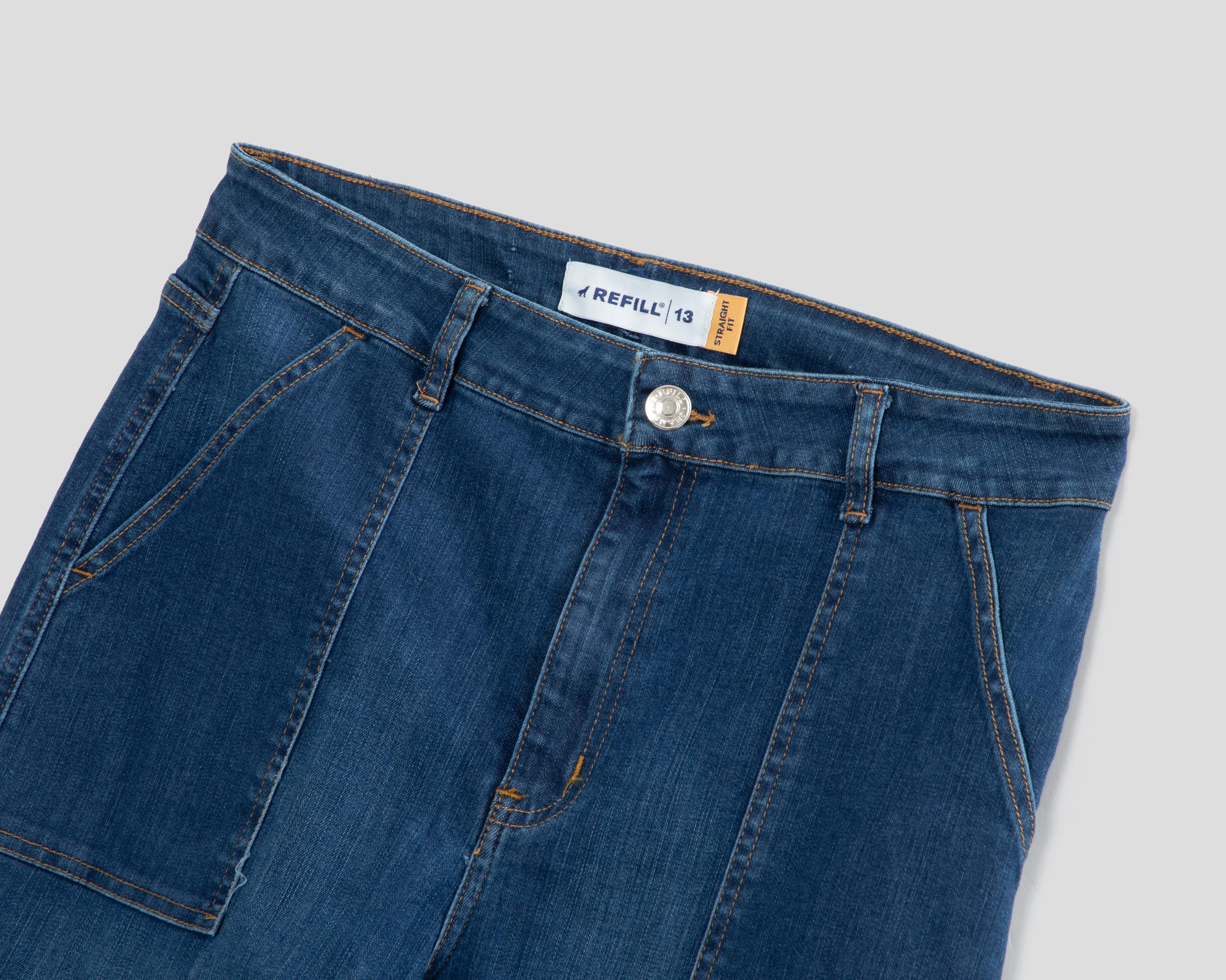 Foto 4 pulgar | Jeans Recto Refill para Mujer