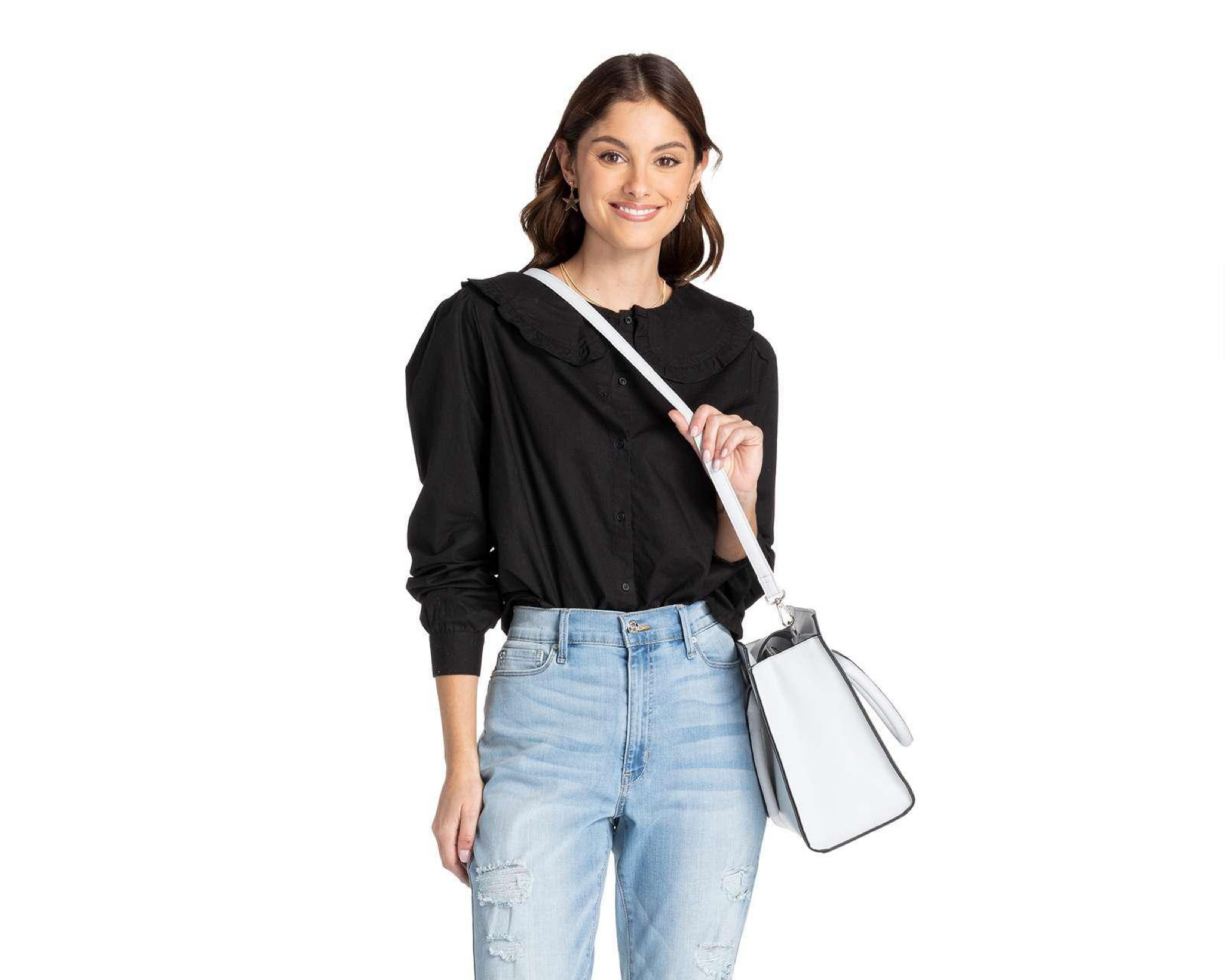 Blusa 18 Forever Manga Larga con Botones