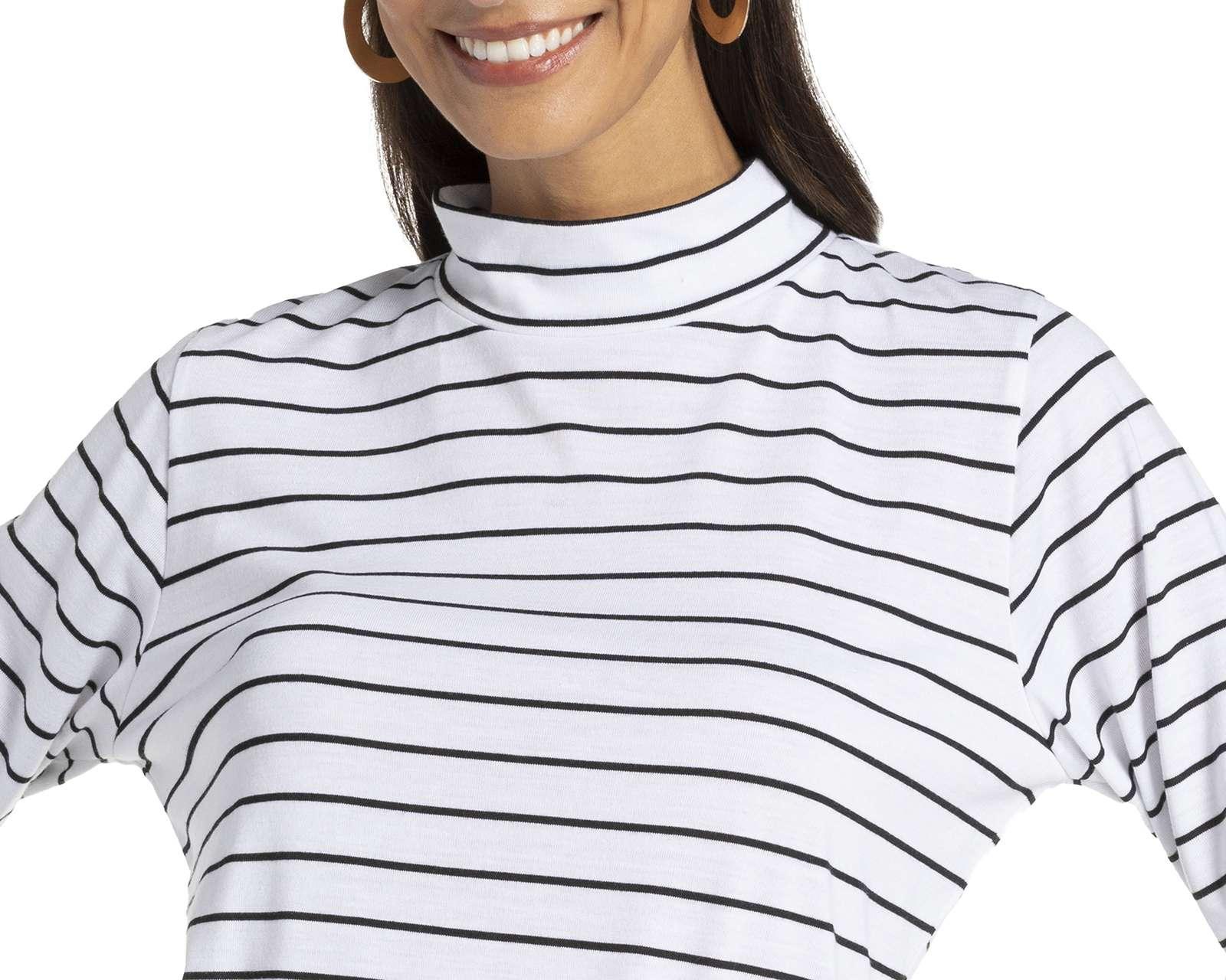 Foto 4 | Playera Sahara Manga Larga Cuello Alto 2 Piezas