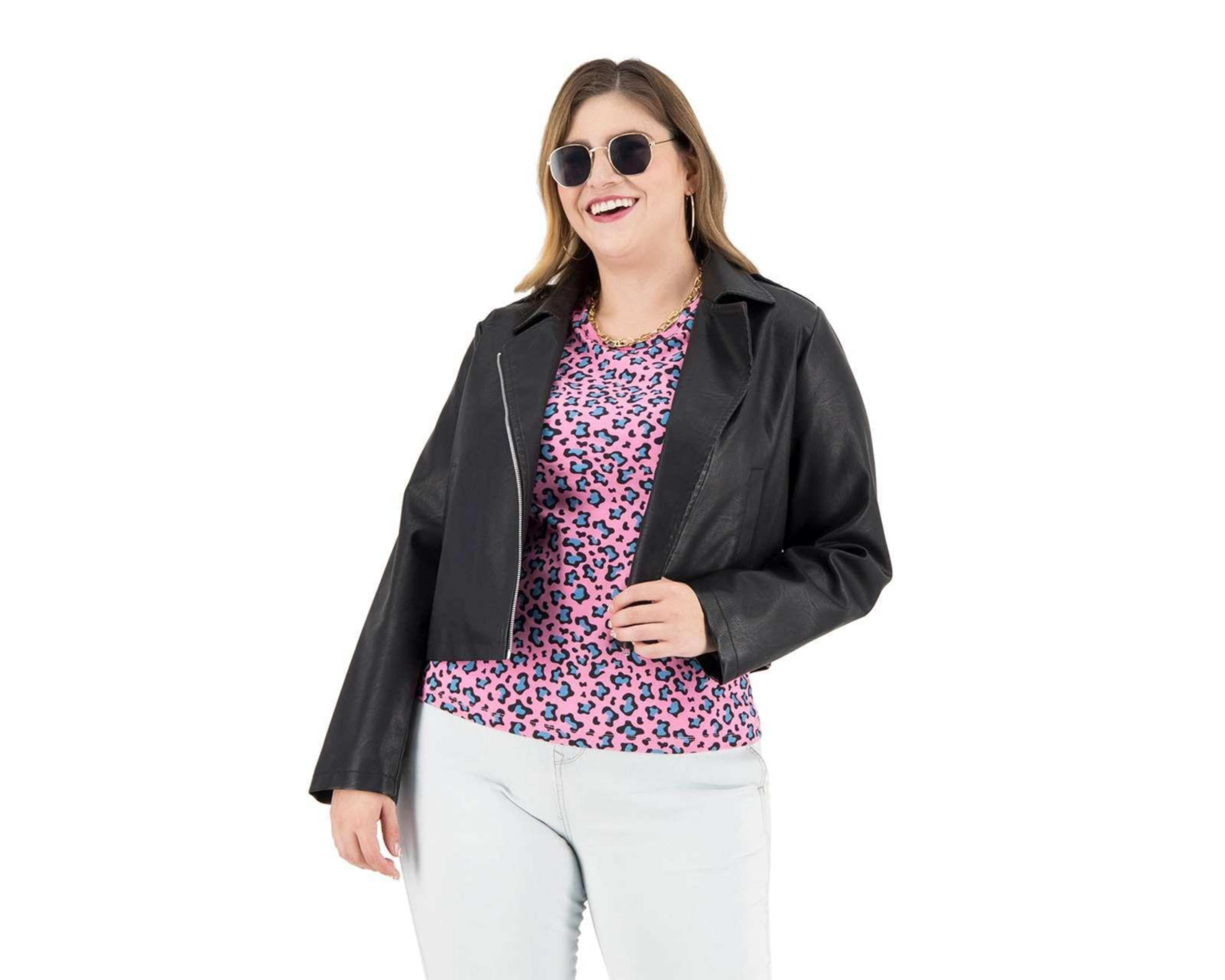 Chamarras de piel para mujer online coppel