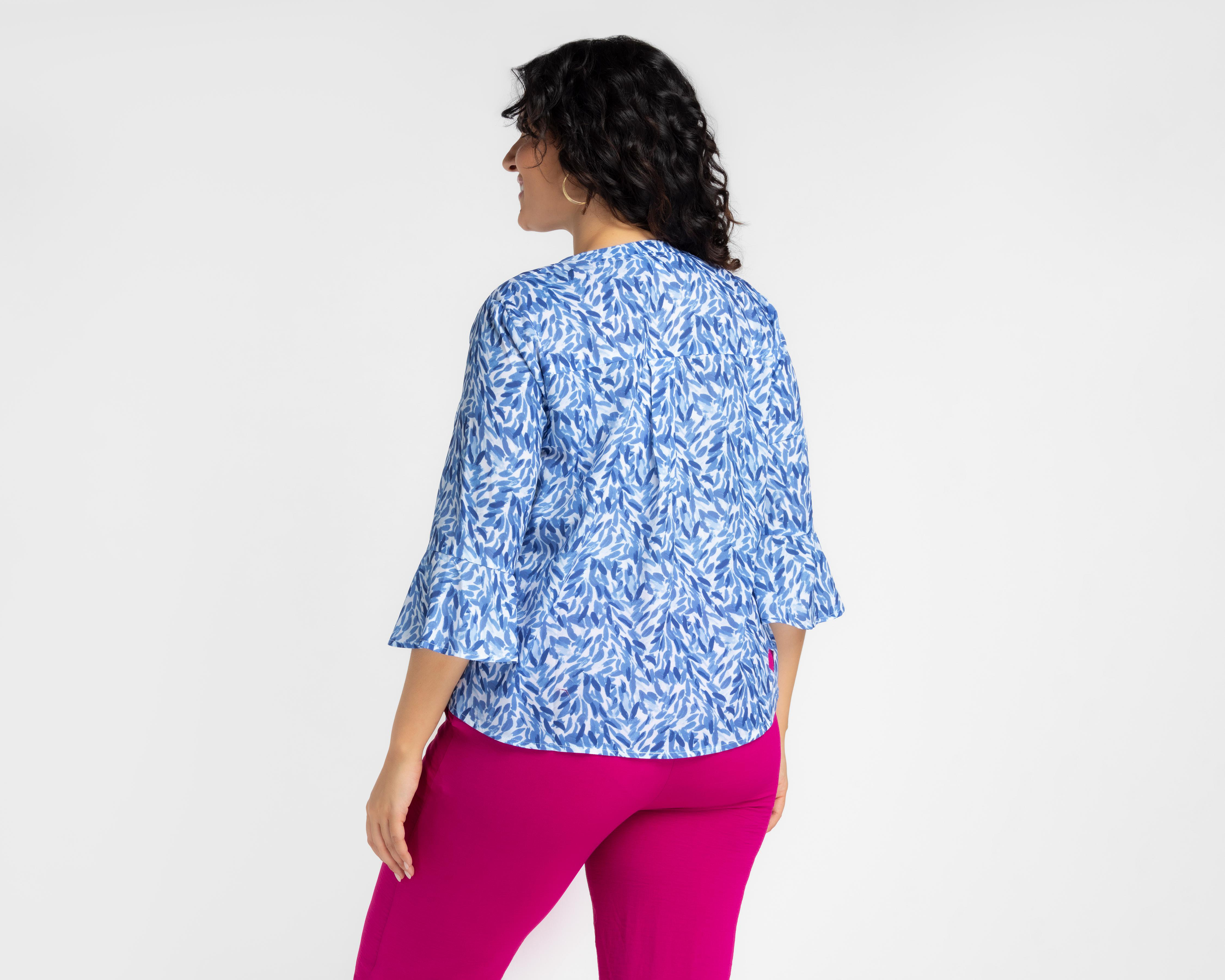Foto 4 pulgar | Blusa Lady Sun Azul para Mujer