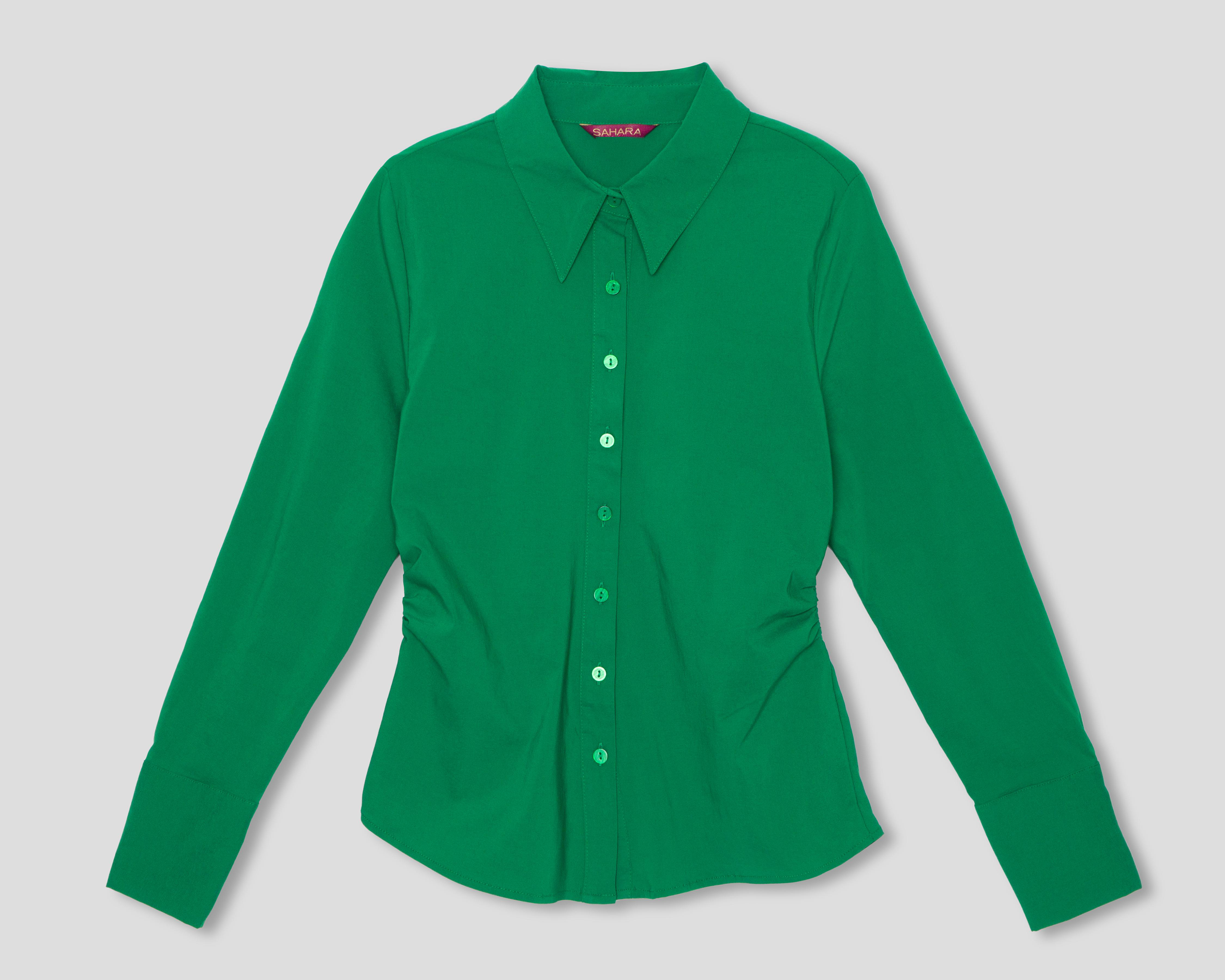 Foto 2 pulgar | Blusa Sahara Verde para Mujer