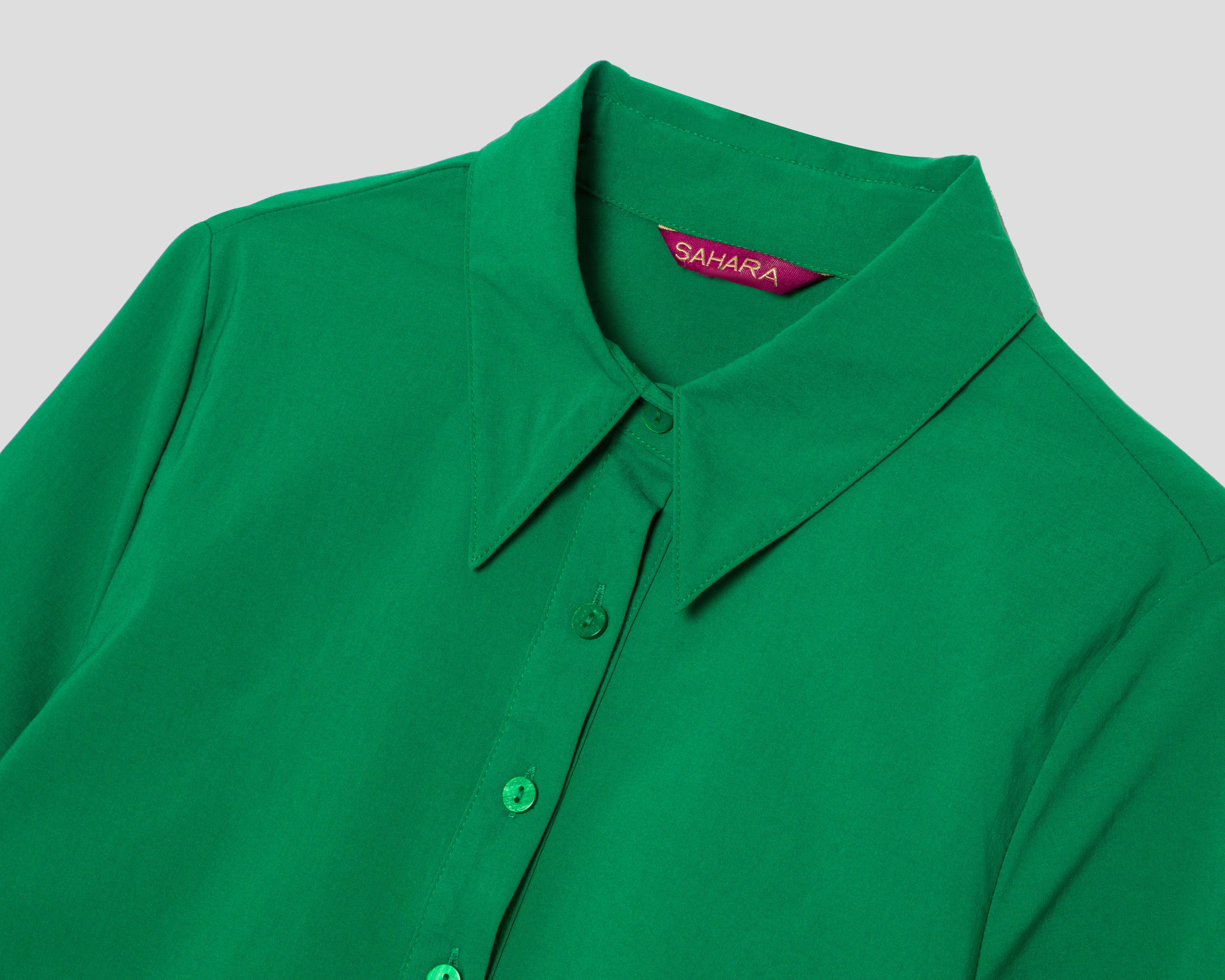 Foto 4 pulgar | Blusa Sahara Verde para Mujer