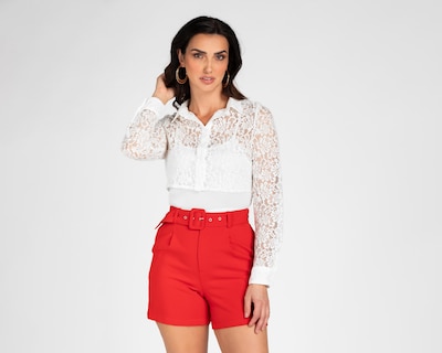 Foto 1 | Blusa Jennifer Lopez de Encaje para Mujer