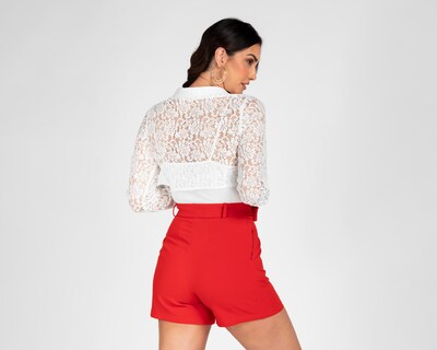 Foto 3 | Blusa Jennifer Lopez de Encaje para Mujer