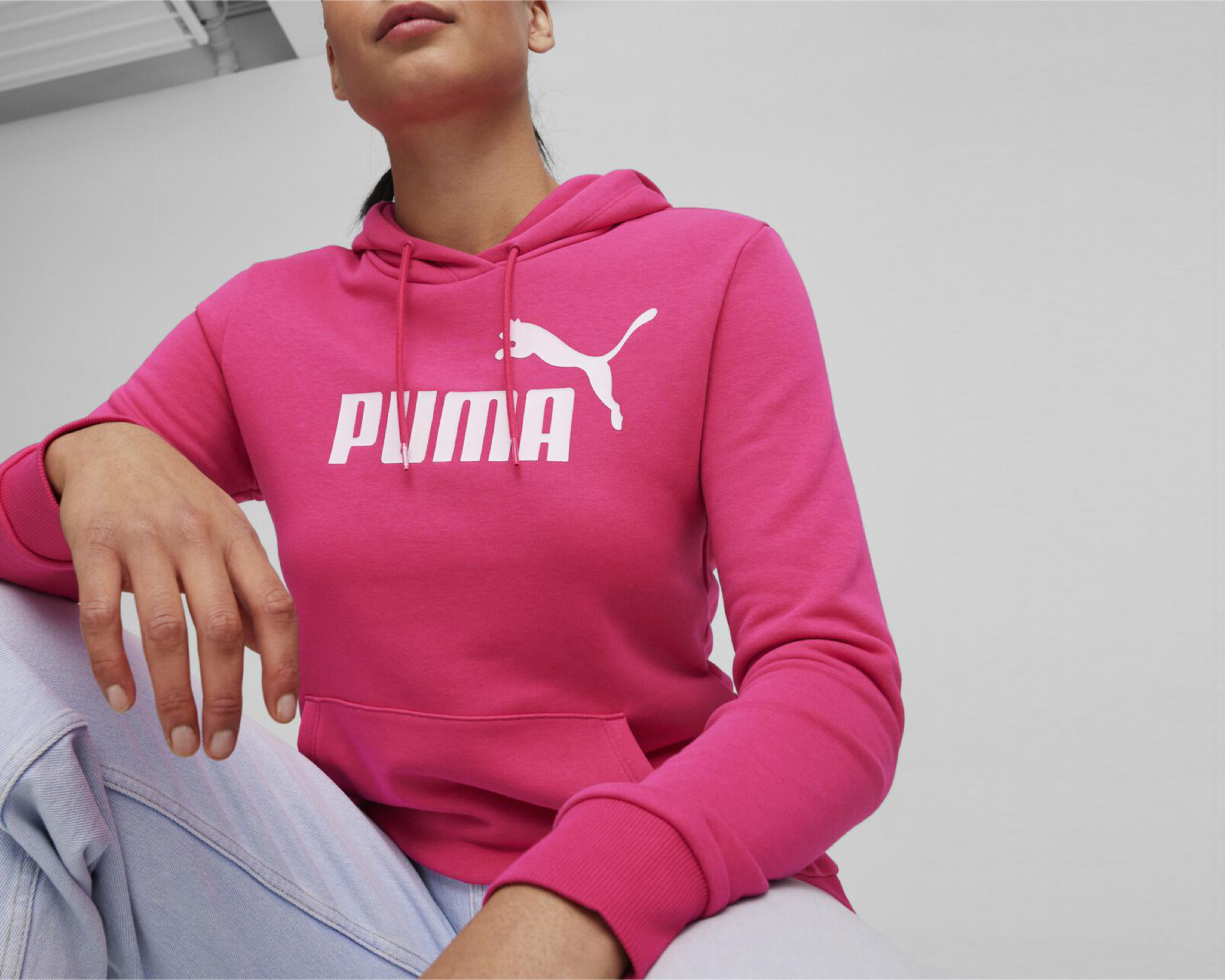 Foto 6 pulgar | Sudadera de Entrenamiento Puma Rosa para Mujer