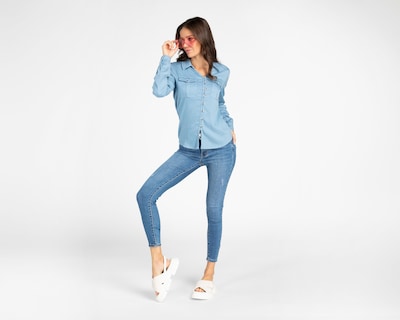 Foto 2 | Blusa Refill Manga Larga para Mujer