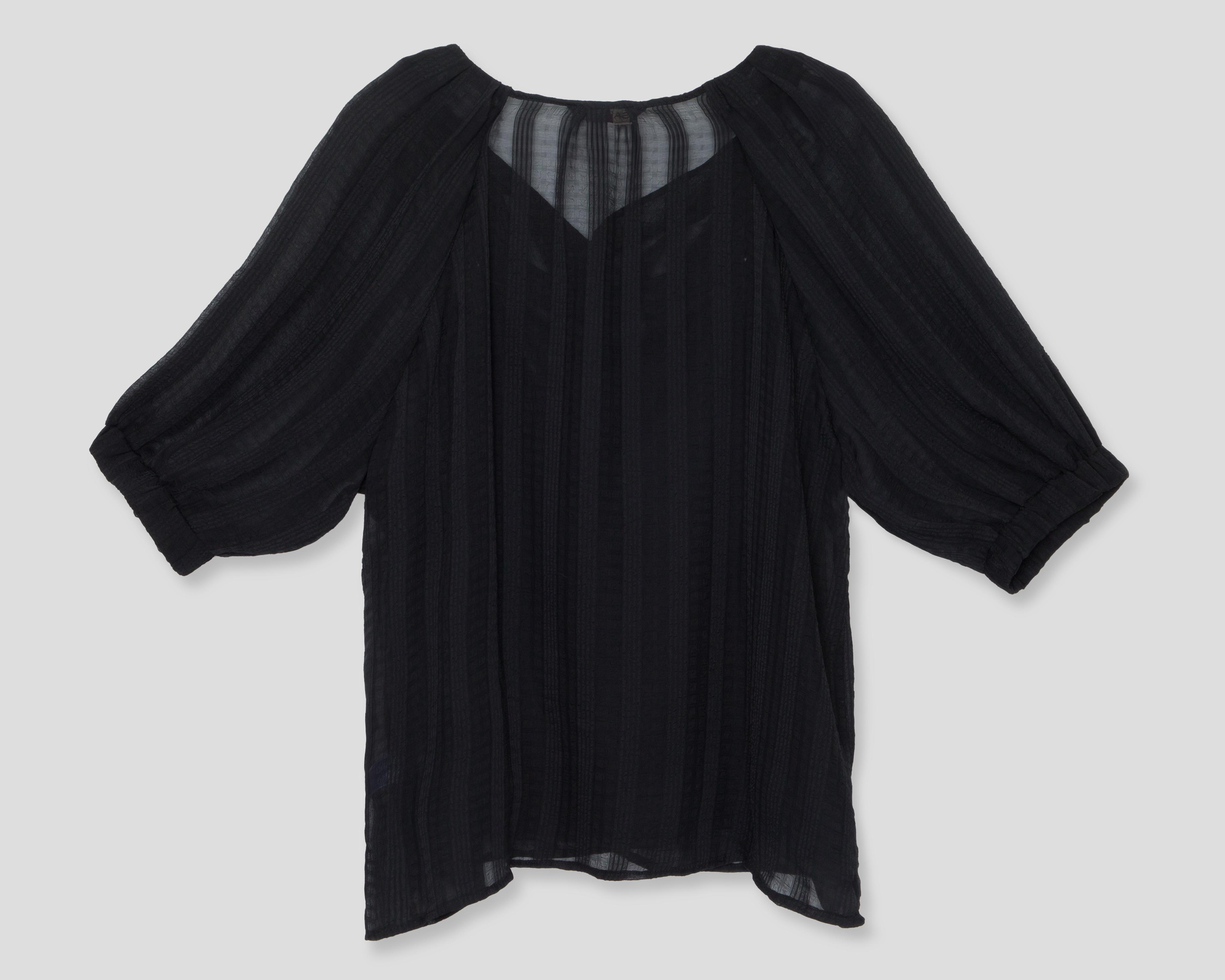 Foto 3 pulgar | Blusa Sahara Negra para Mujer