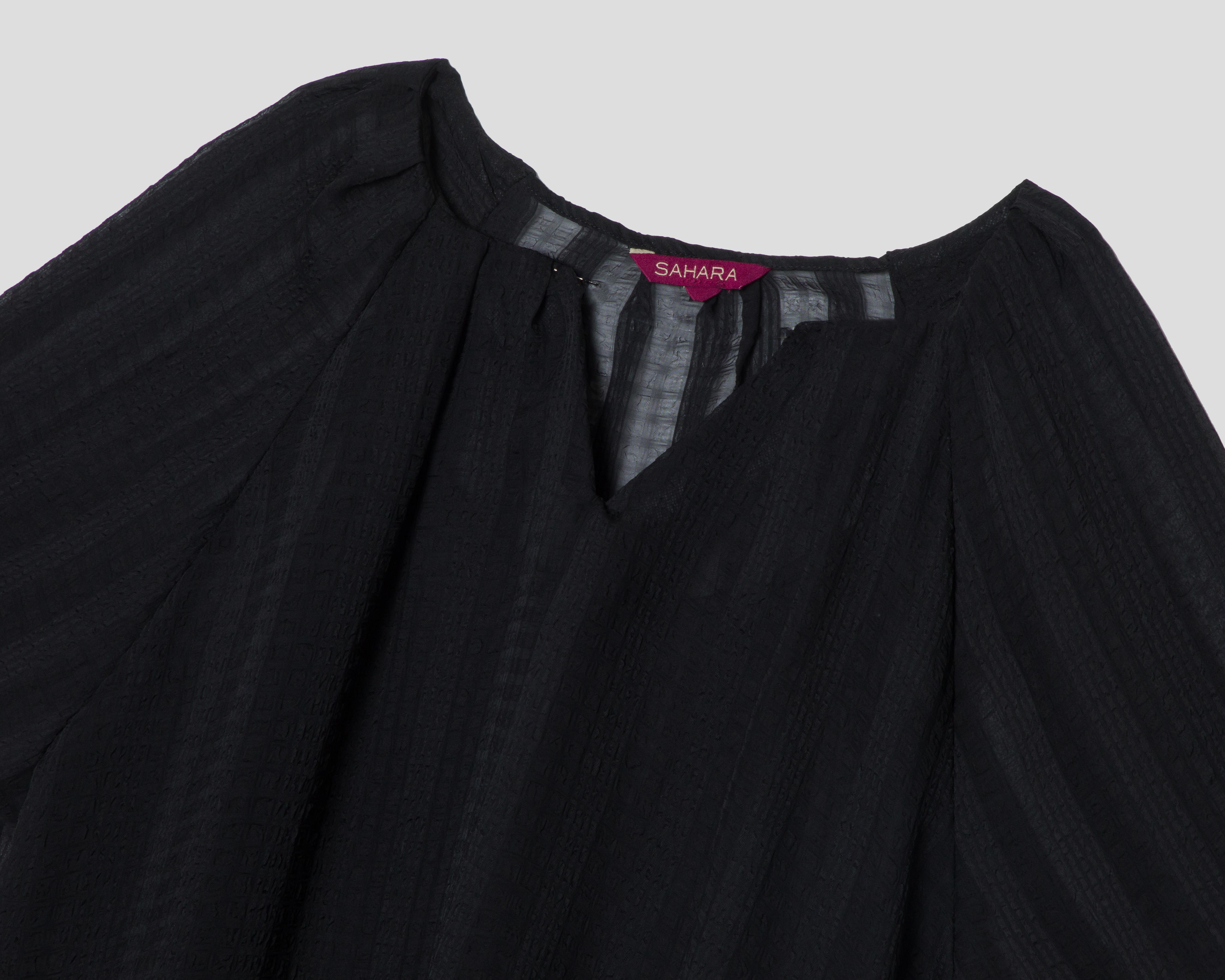 Foto 3 | Blusa Sahara Negra para Mujer