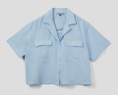Foto 1 | Blusa Refill Azul para Mujer