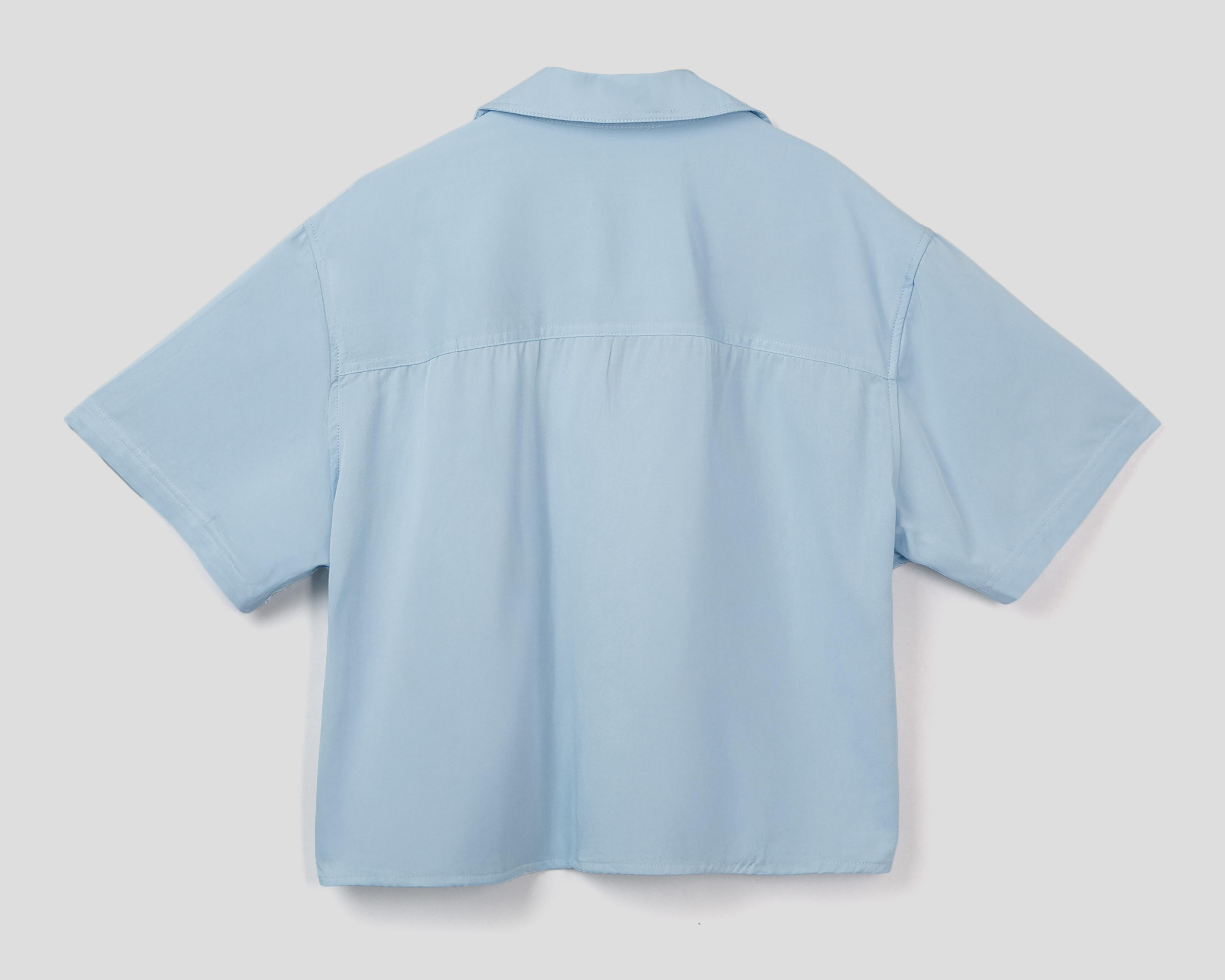 Foto 2 | Blusa Refill Azul para Mujer
