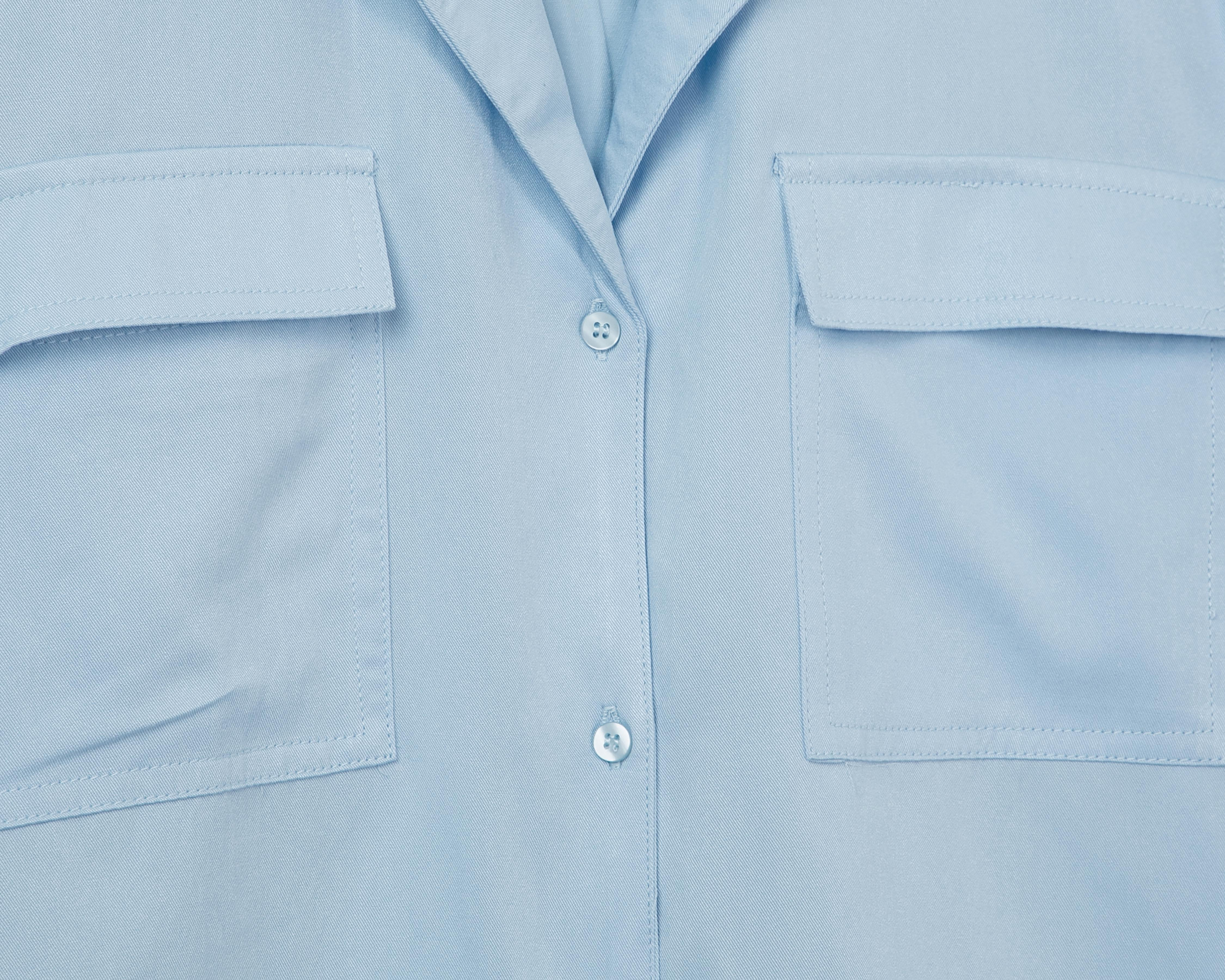 Foto 3 | Blusa Refill Azul para Mujer