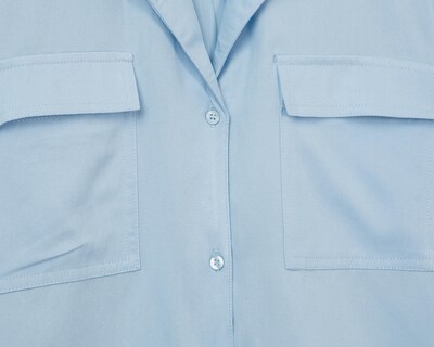 Foto 3 | Blusa Refill Azul para Mujer