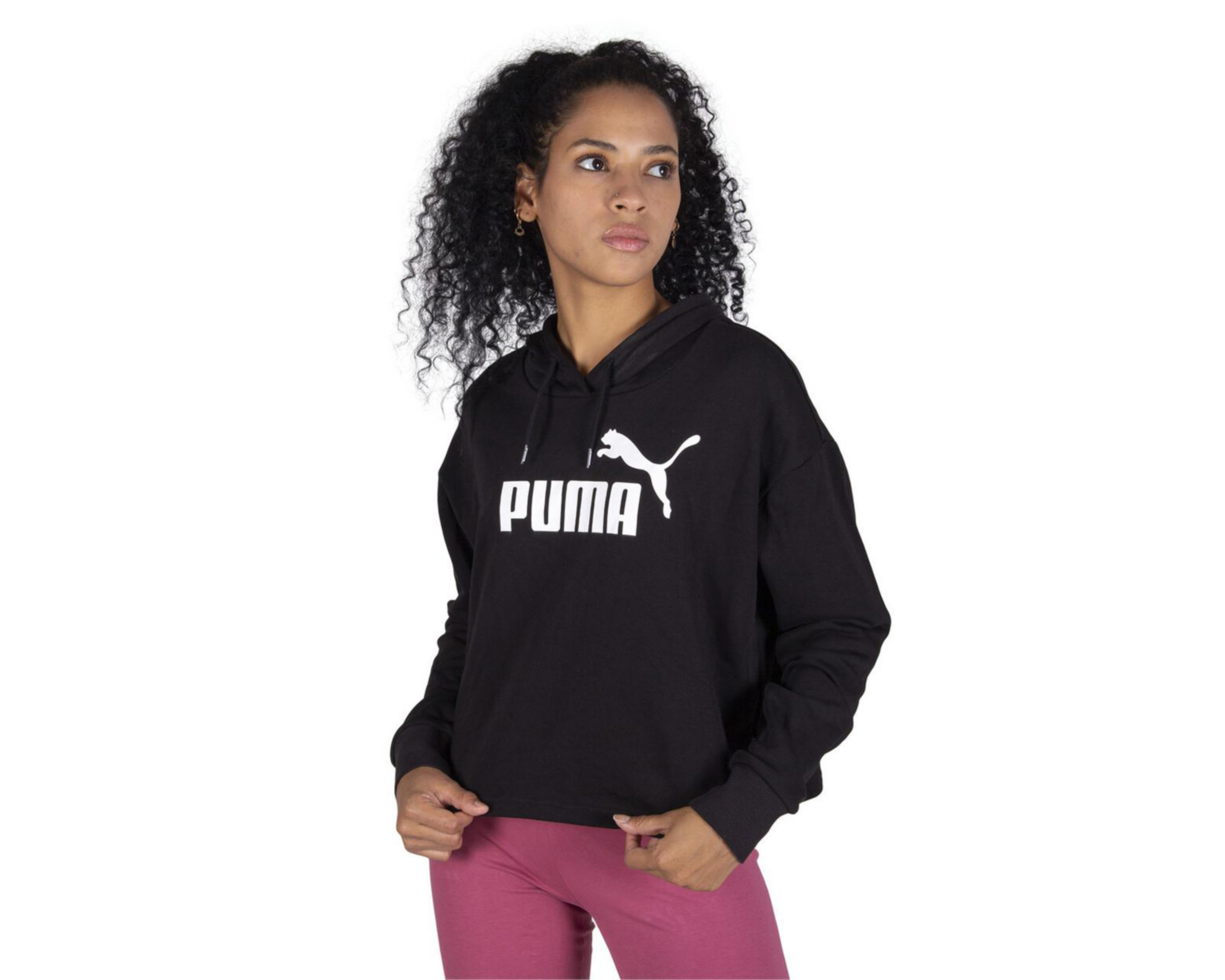 Foto 4 pulgar | Sudadera de Entrenamiento Puma Negra para Mujer