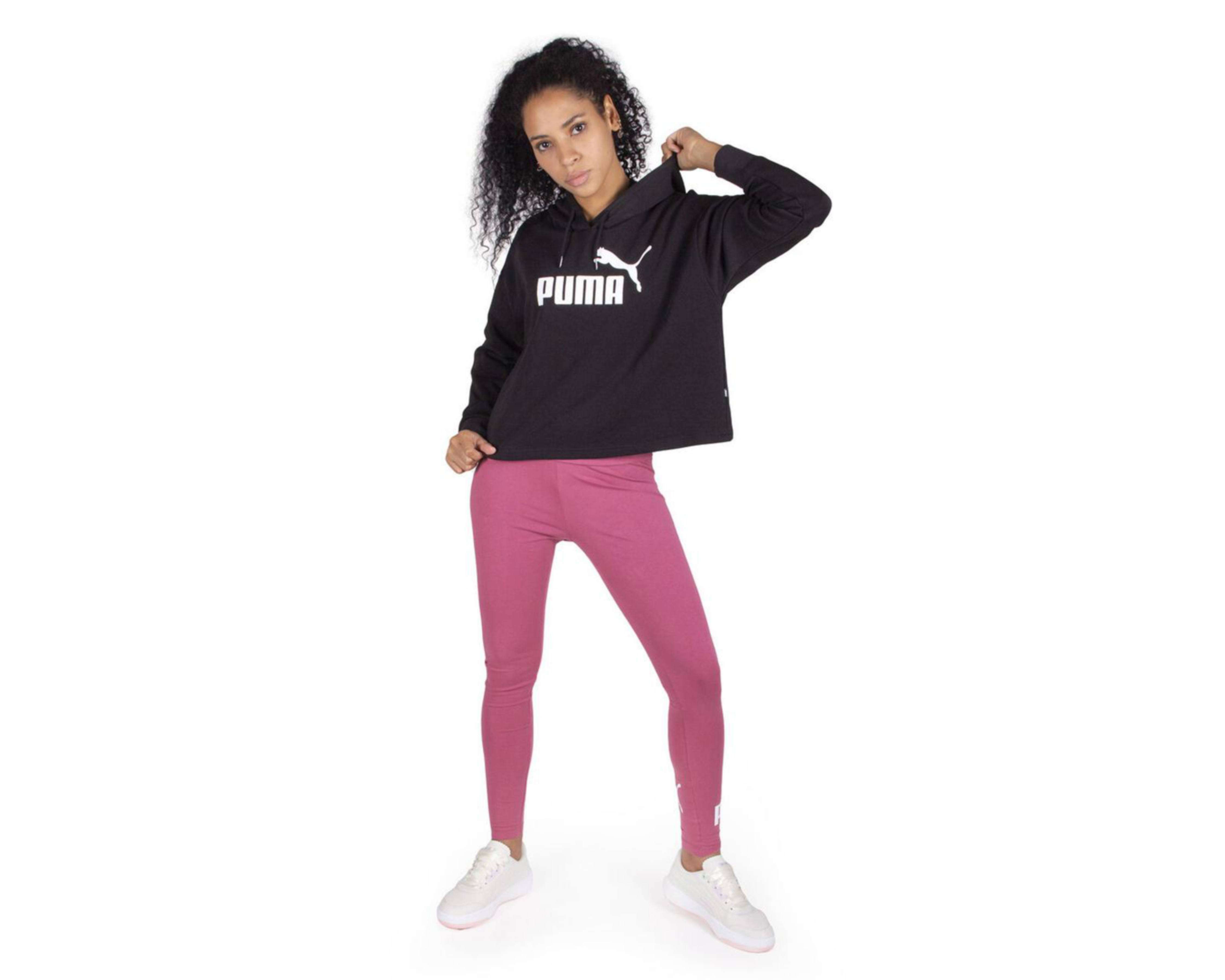 Foto 6 pulgar | Sudadera de Entrenamiento Puma Negra para Mujer