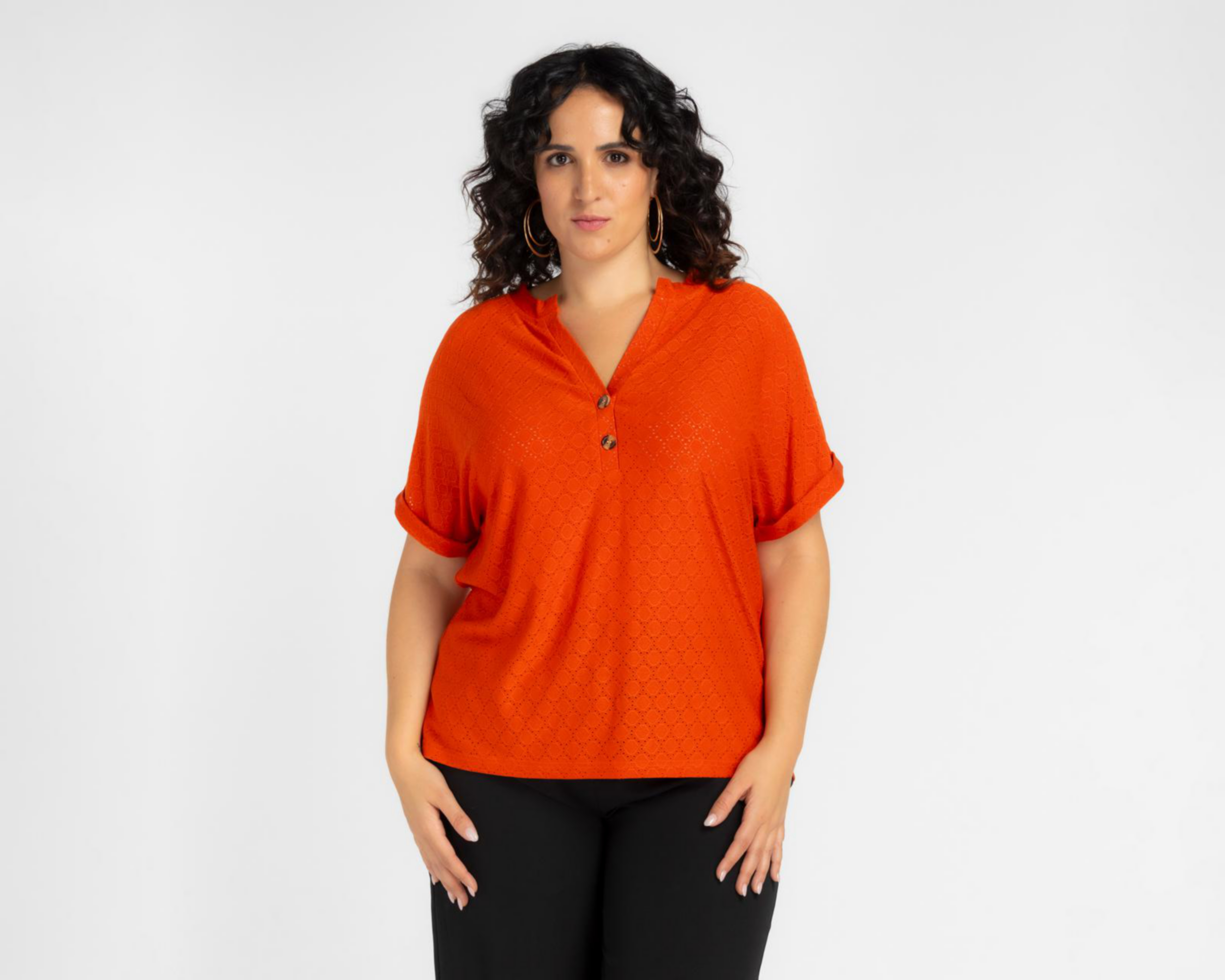 Foto 2 pulgar | Blusa Lady Sun Anaranjada para Mujer