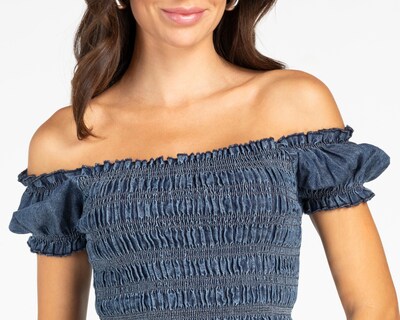 Foto 4 | Crop Top Refill Azul para Mujer
