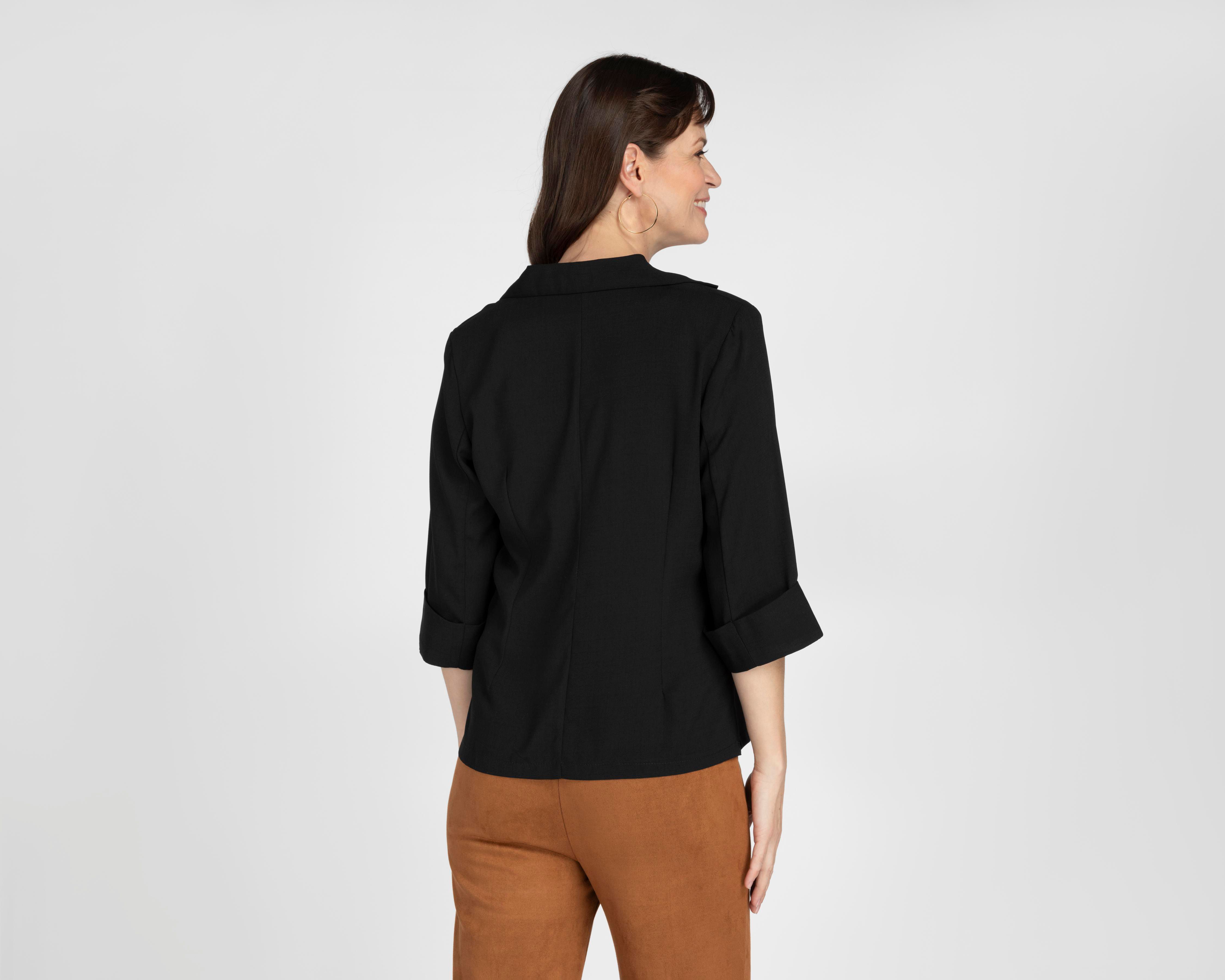 Foto 4 pulgar | Saco y Blusa Paloma Negros