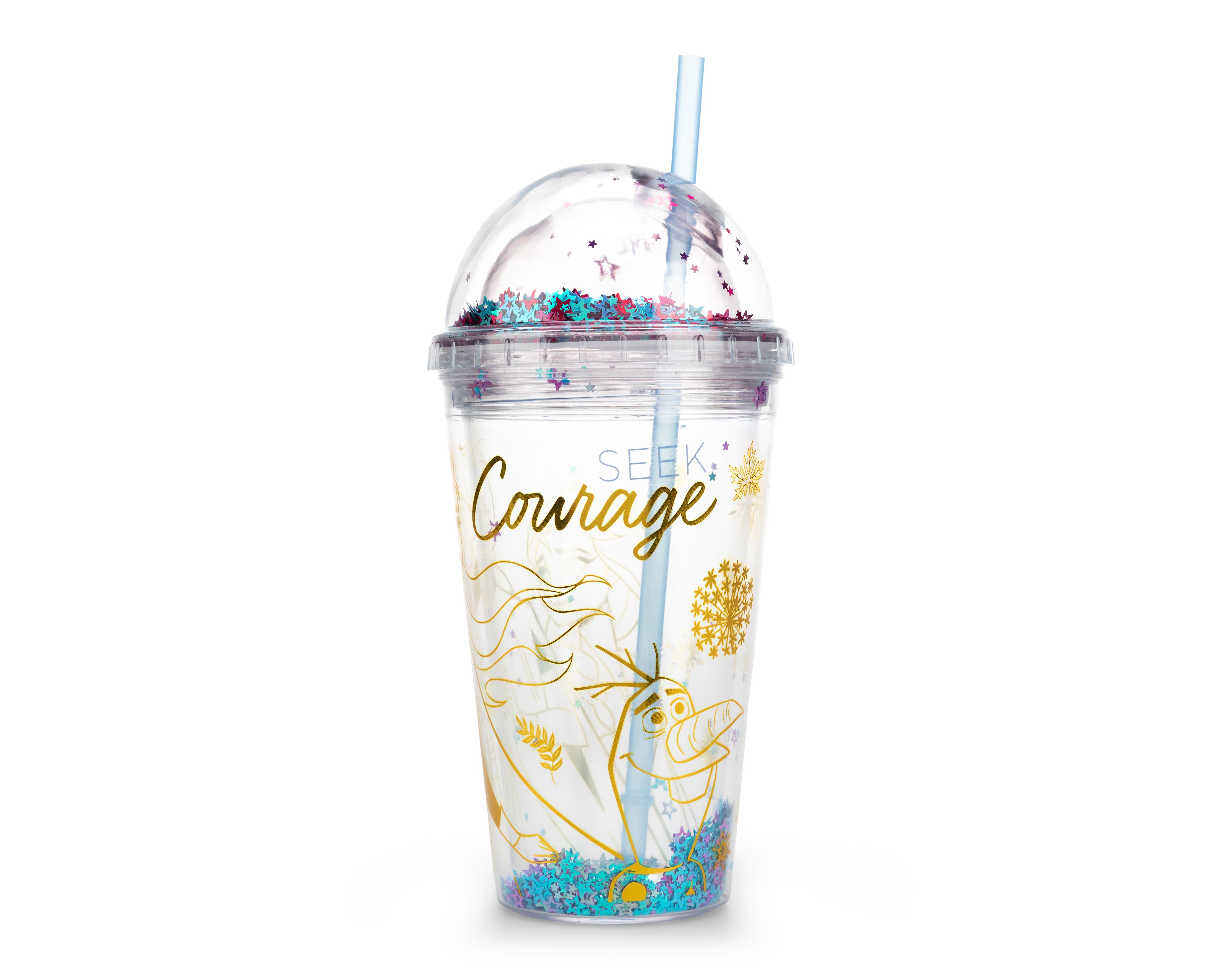 Vaso Disney Frozen con Tapa y Popote