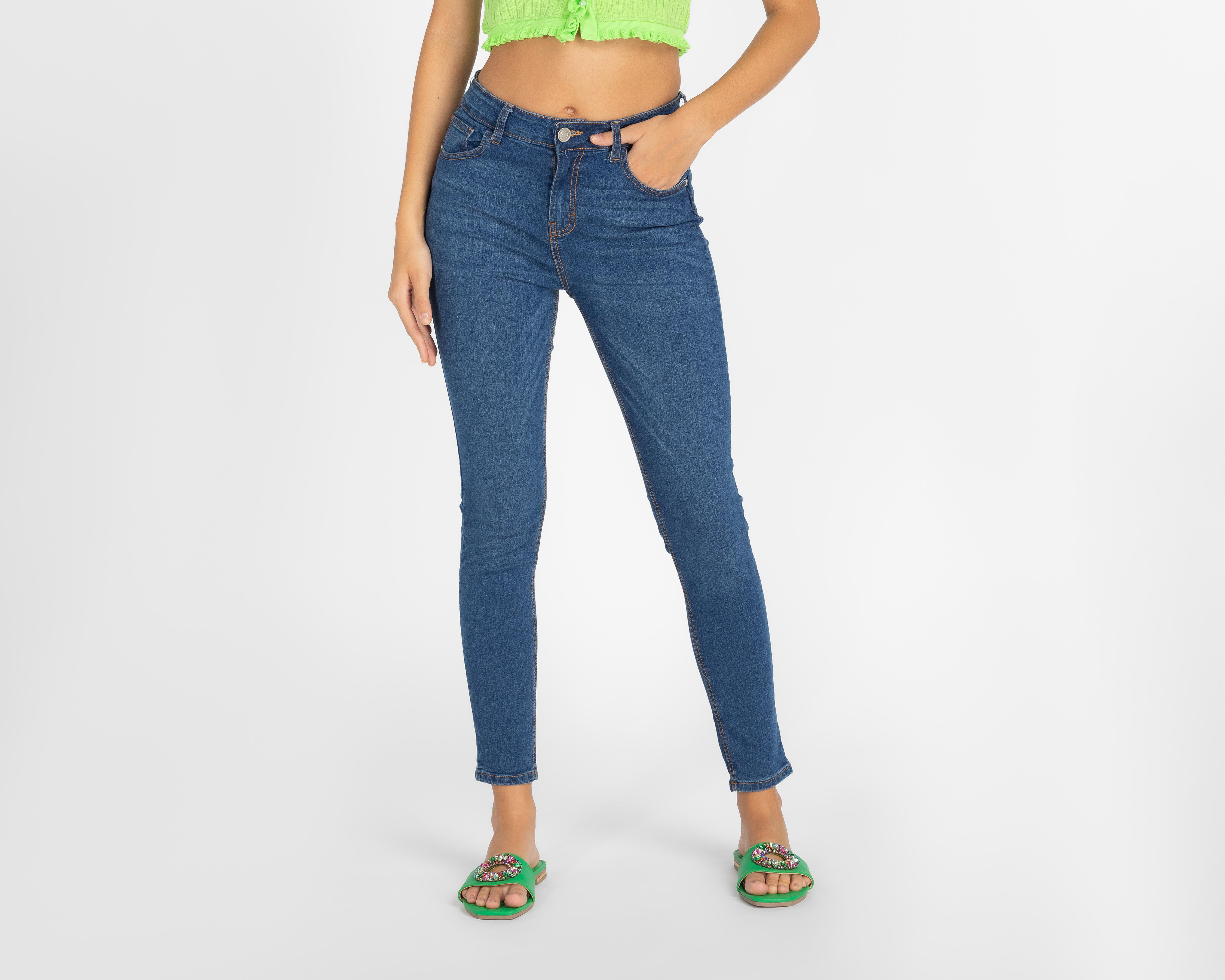 Jeans Lucky Star Skinny con Deslavados