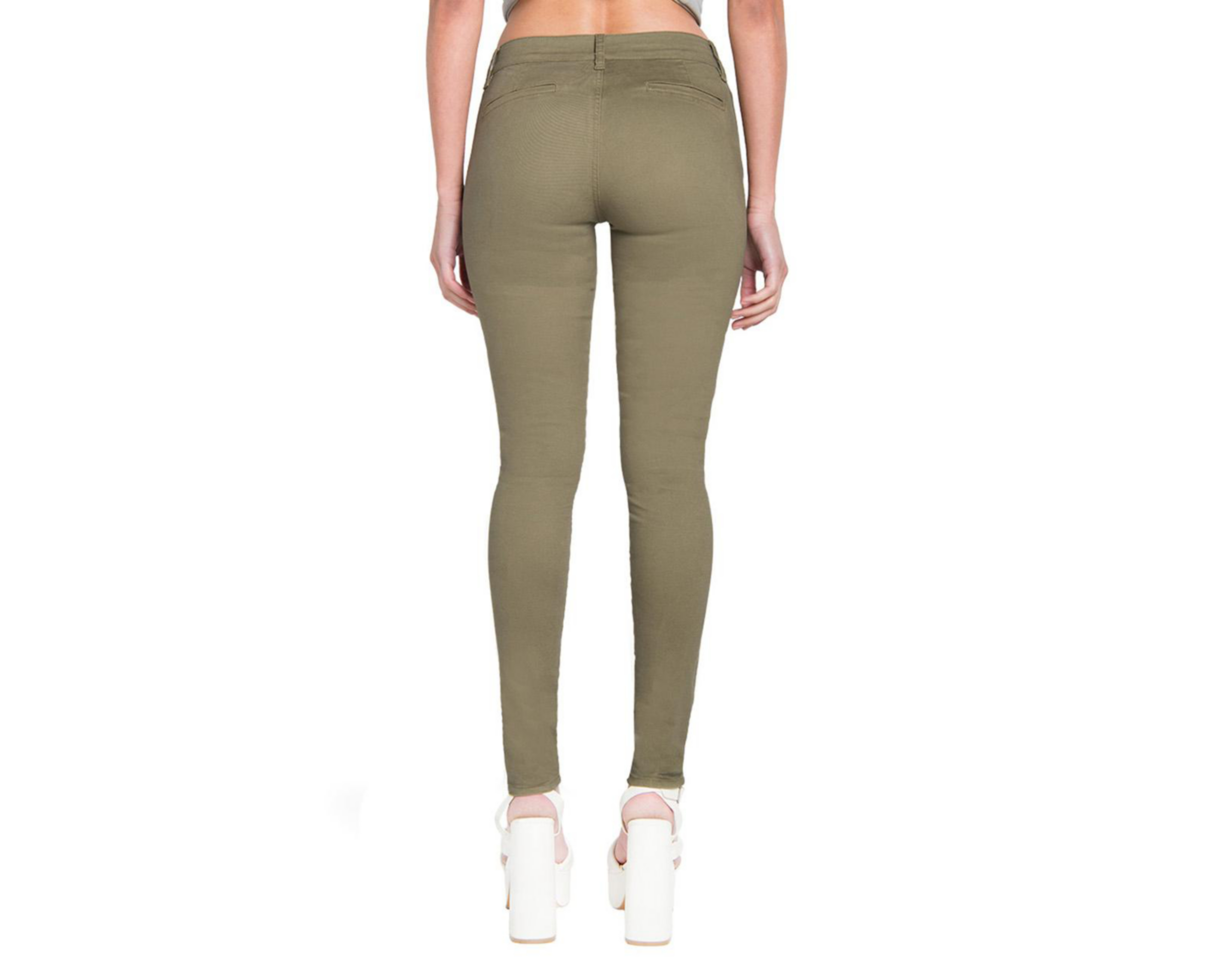 Foto 4 pulgar | Pantalón Chino Oggi Verde para Mujer