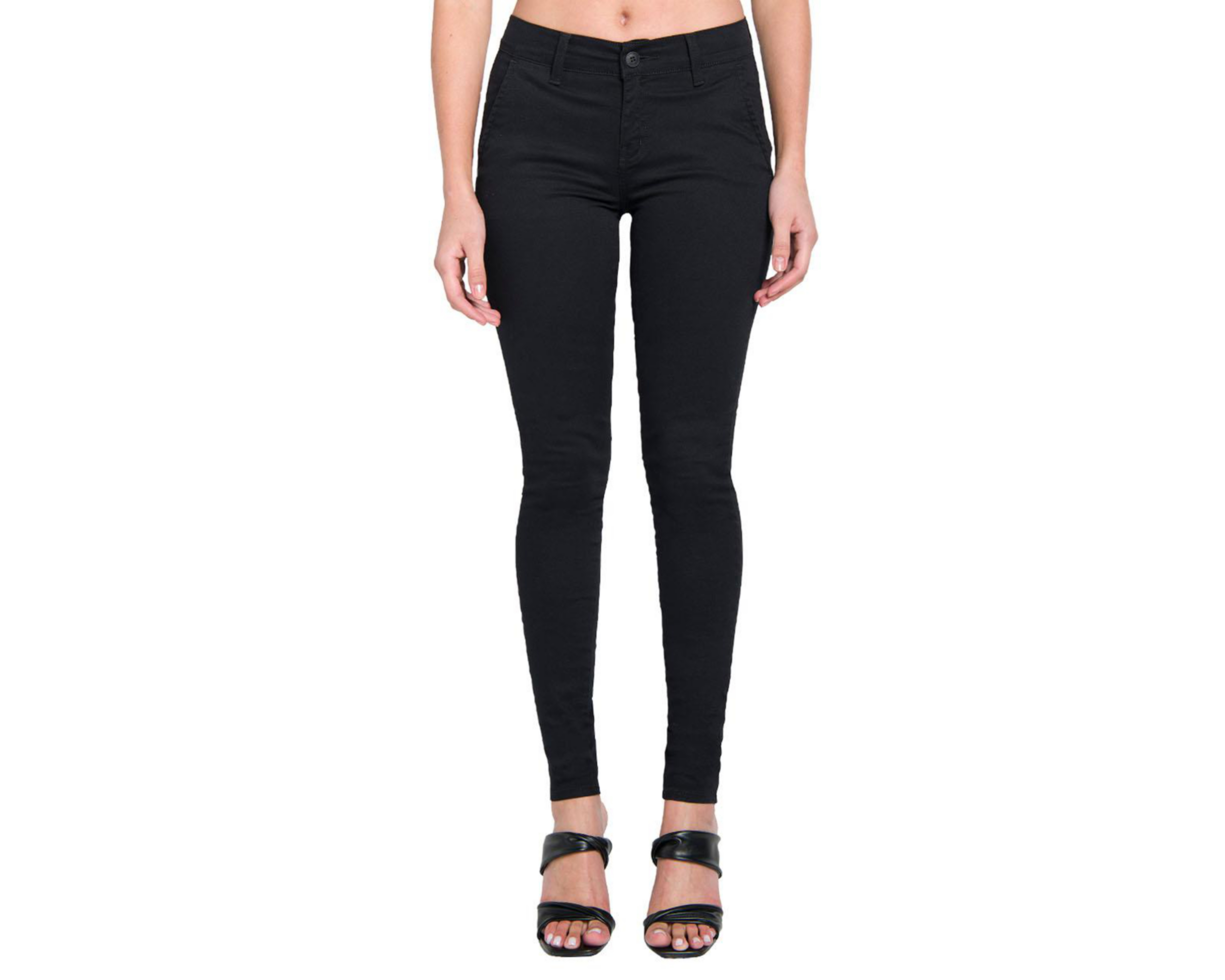 Foto 2 pulgar | Pantalón Chino Oggi Negro para Mujer