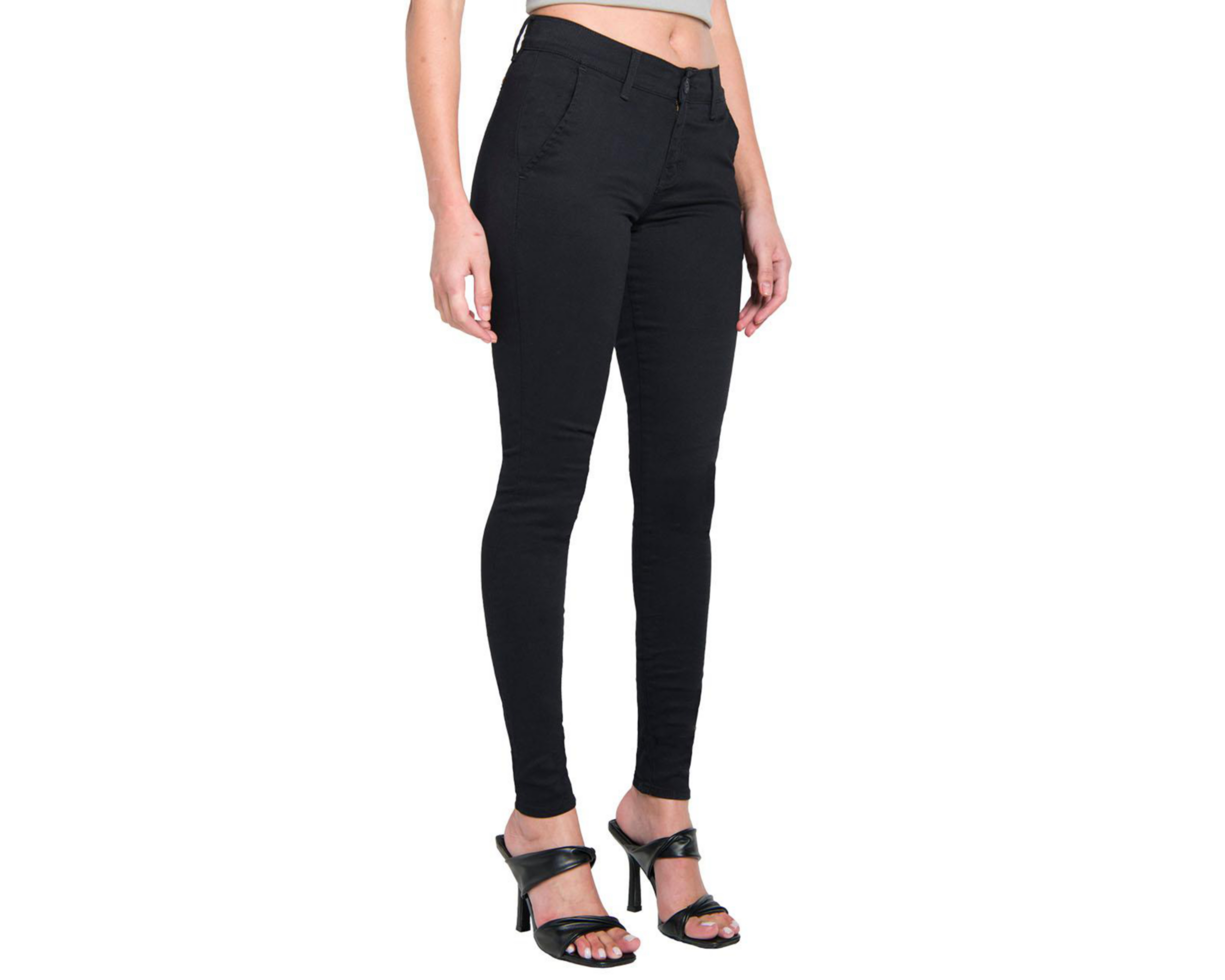 Foto 3 pulgar | Pantalón Chino Oggi Negro para Mujer